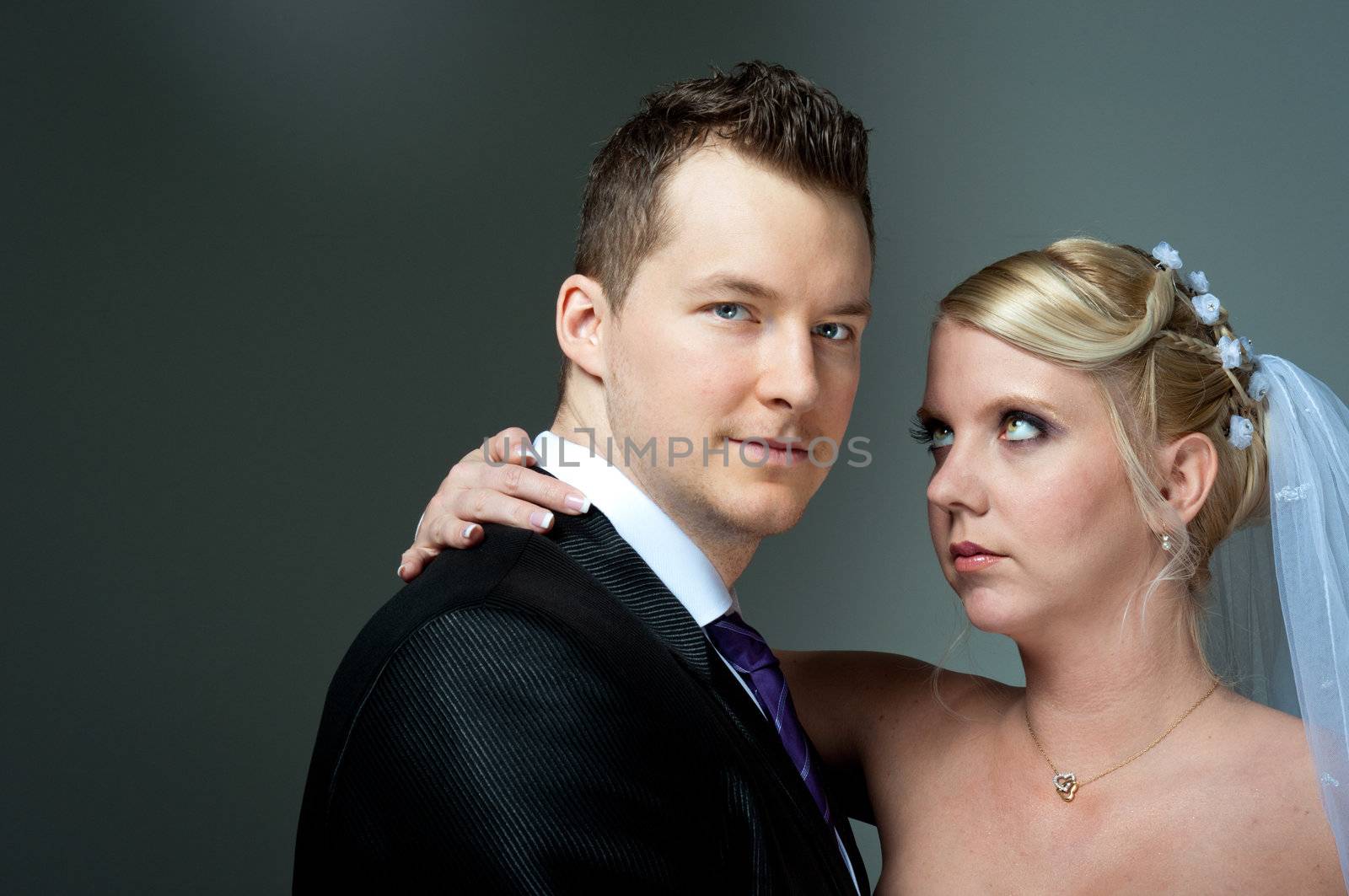Young attractive newly wed couple by svedoliver