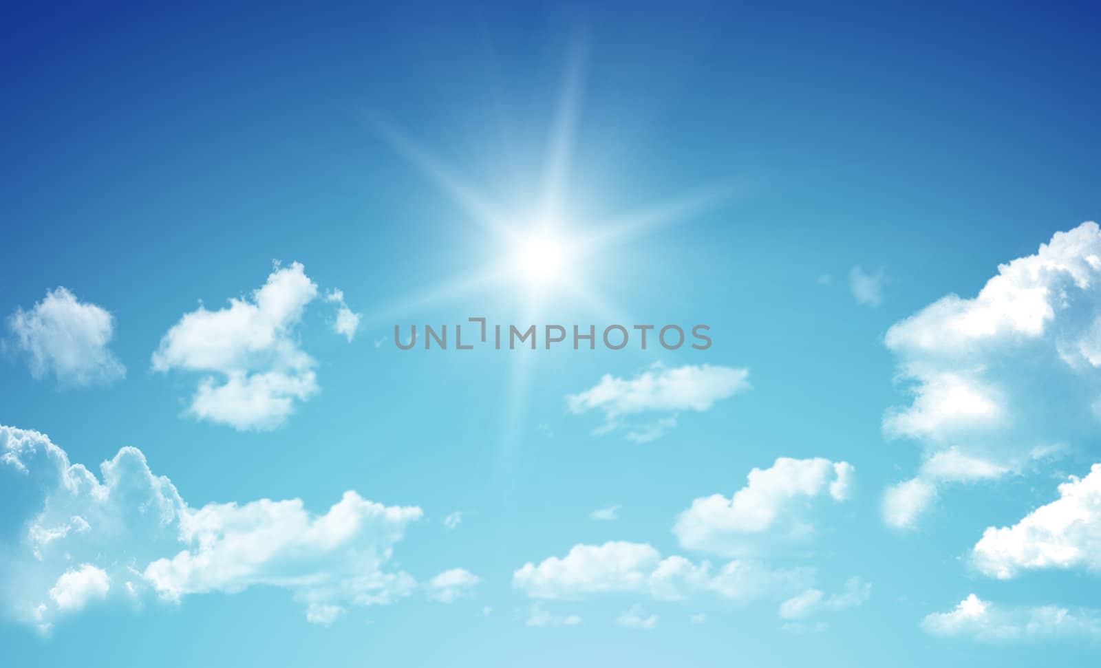 Blue sky.