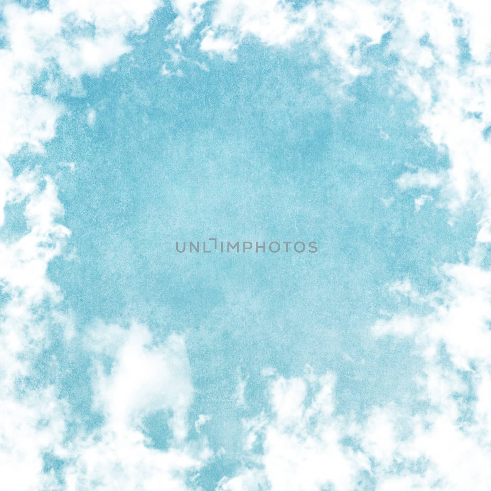Grunge image of blue sky.
