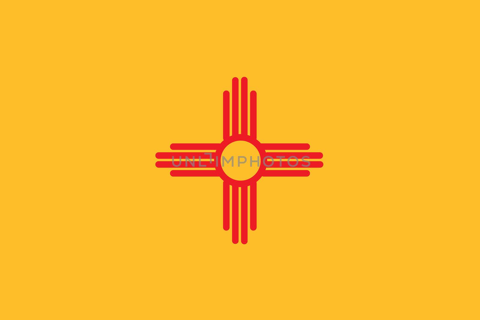 The Flag of the American State of New Mexico