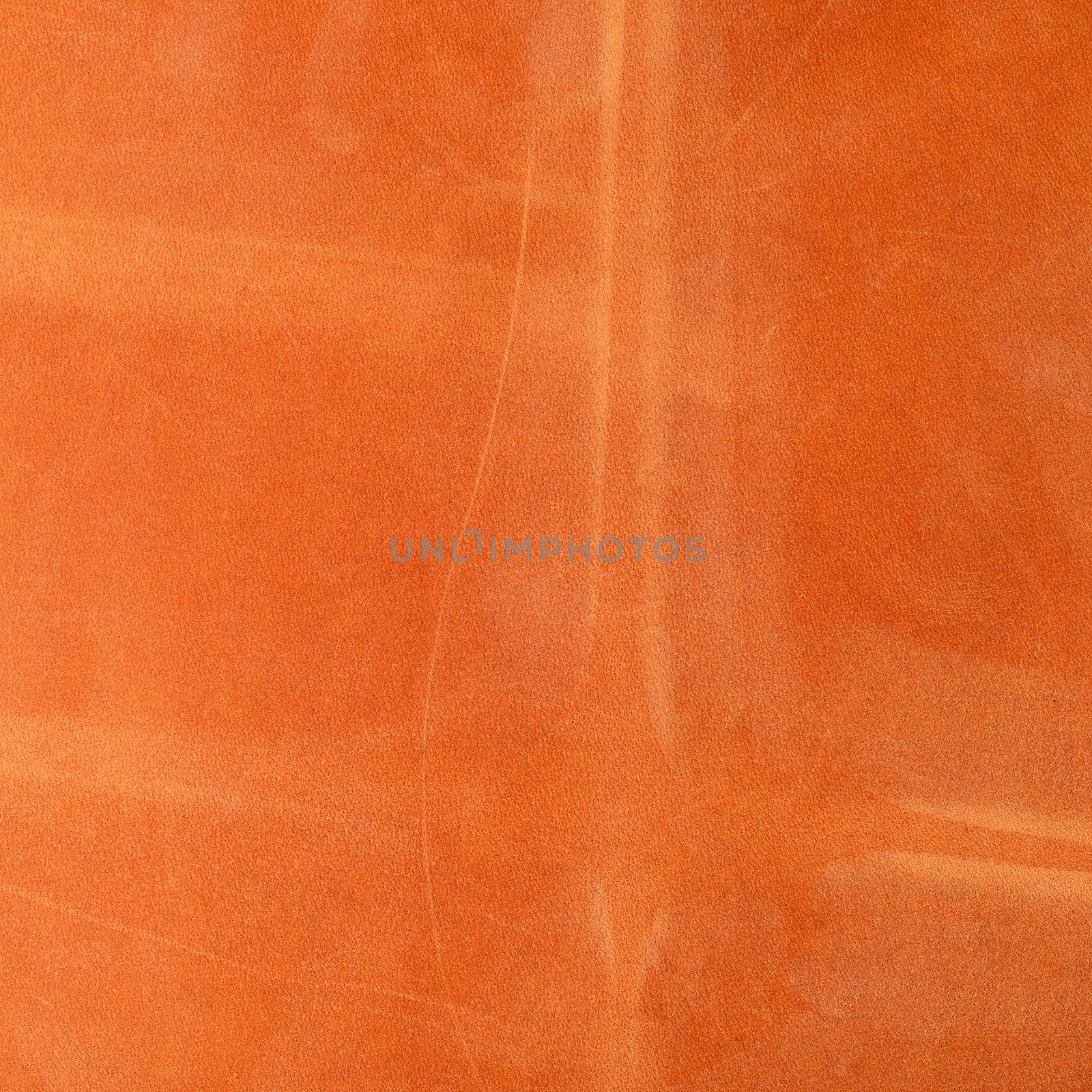 Vivid orange leather background