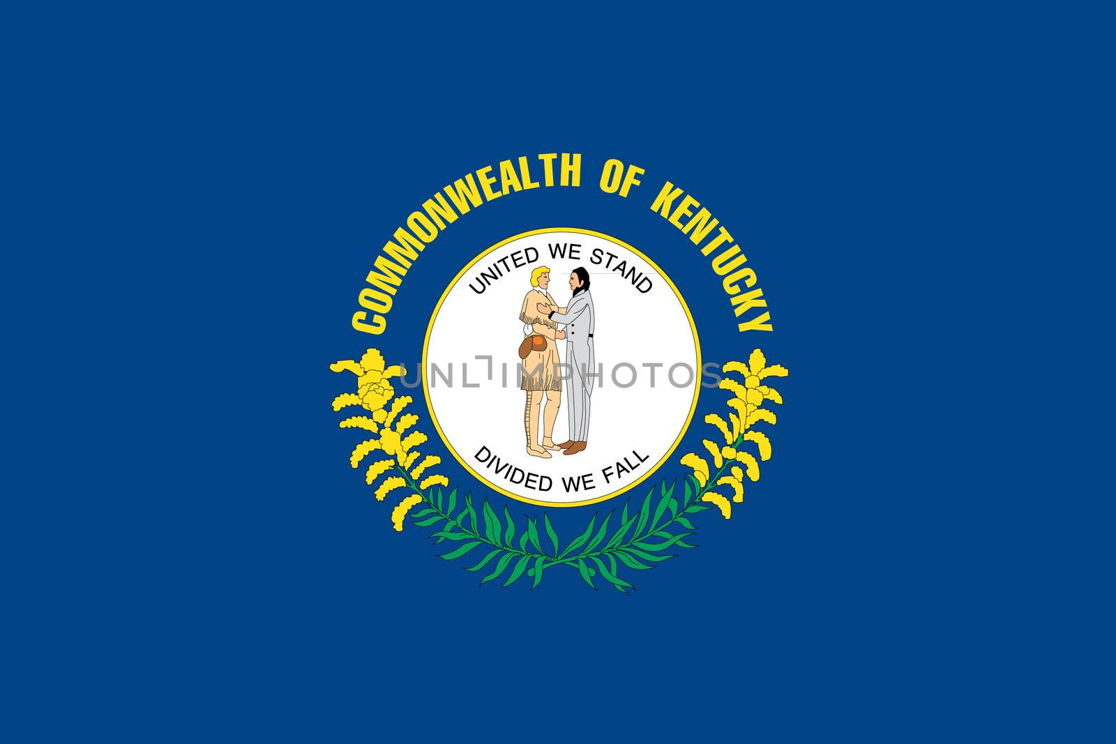 The Flag of the American State of Kentucky