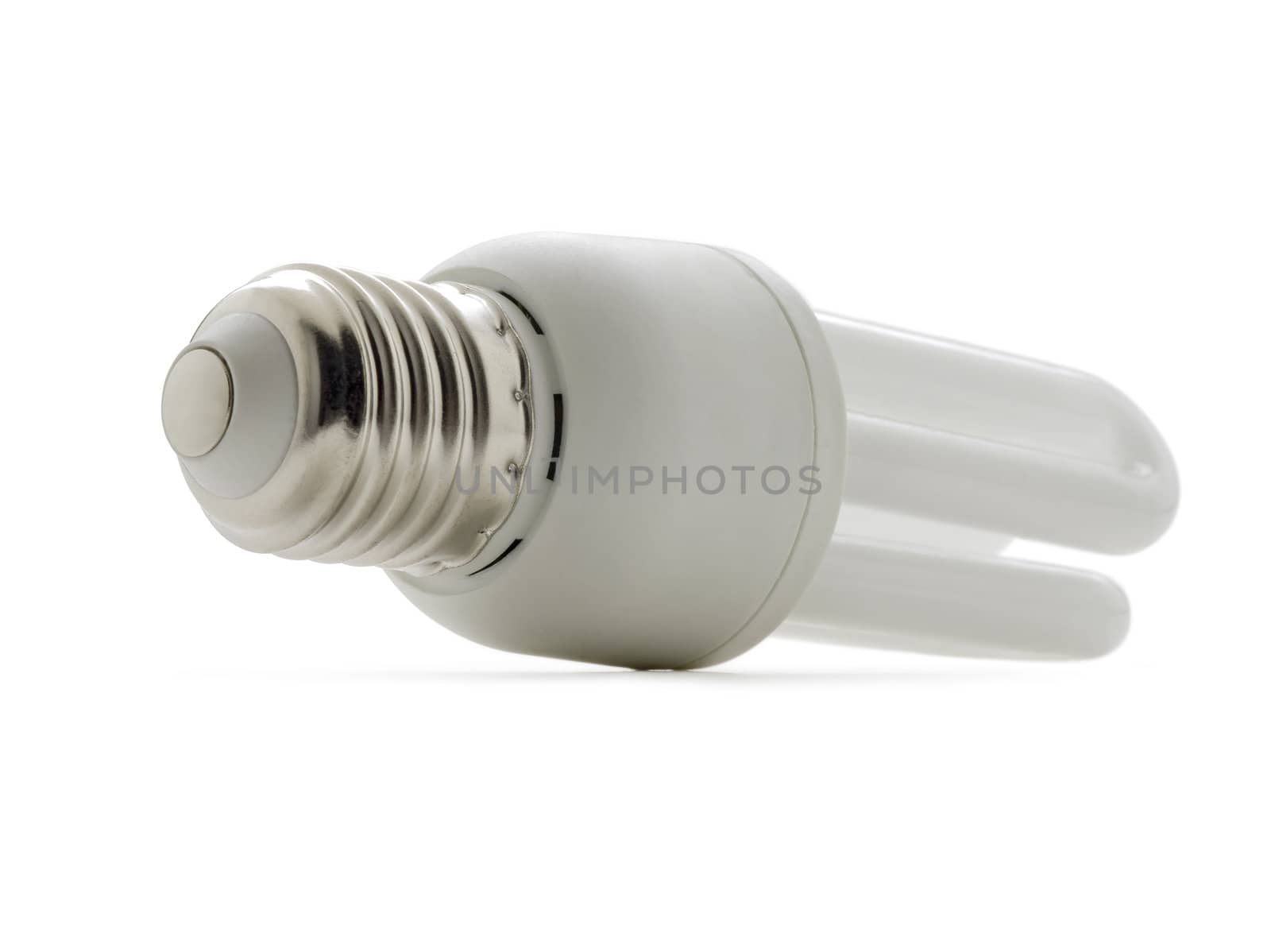 Economic Bulb (clipping path) on white