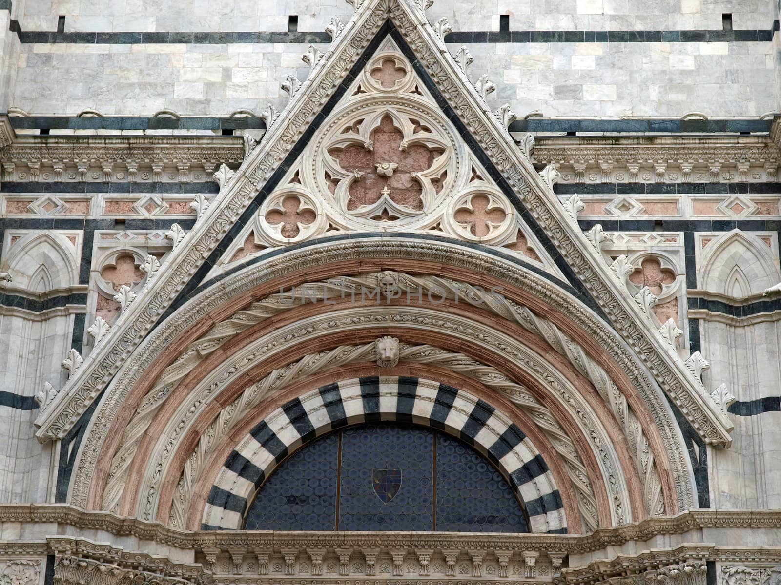 Facade of the Baptistery in Siena