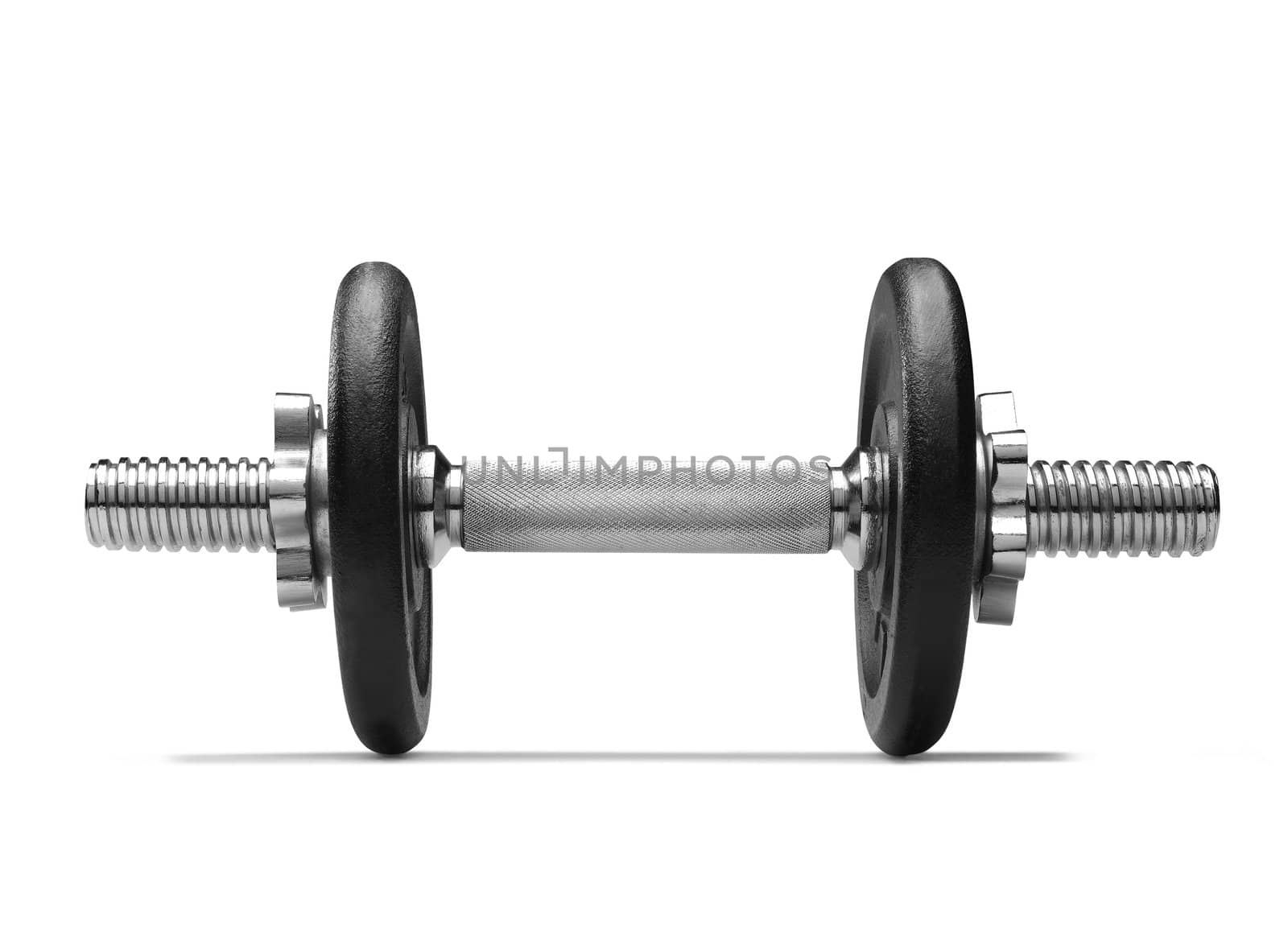 Dumbbel (clipping path) on white background