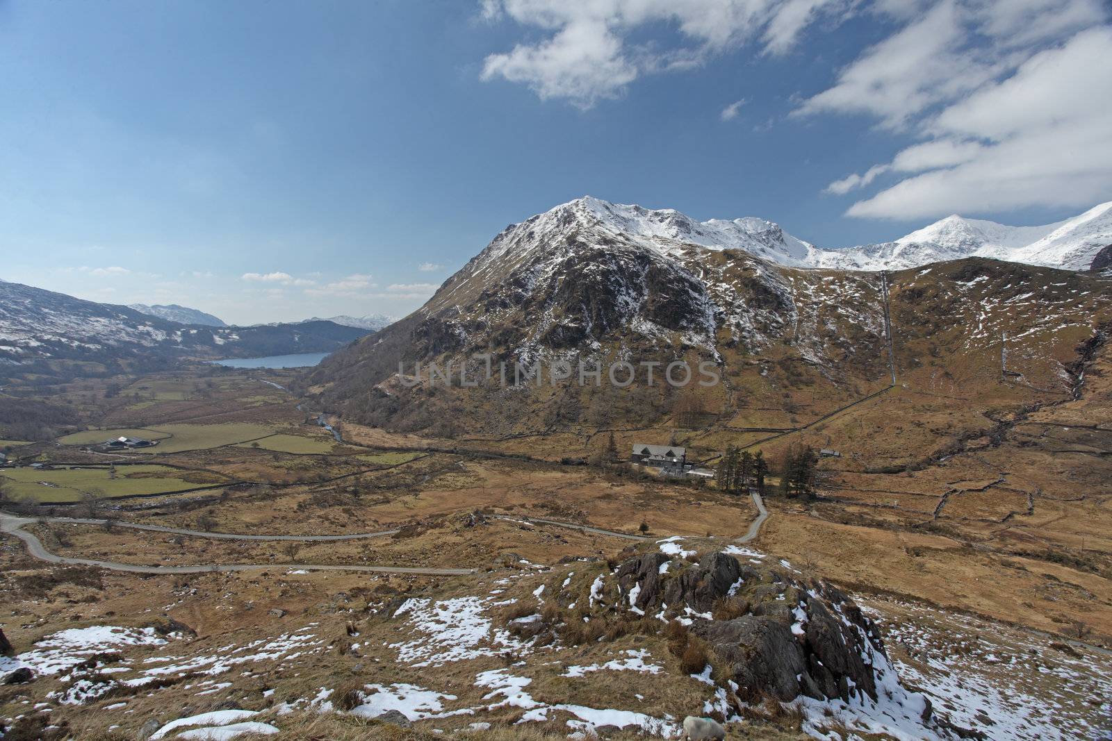 Mount Snowdon from the south face Snowdonia national park