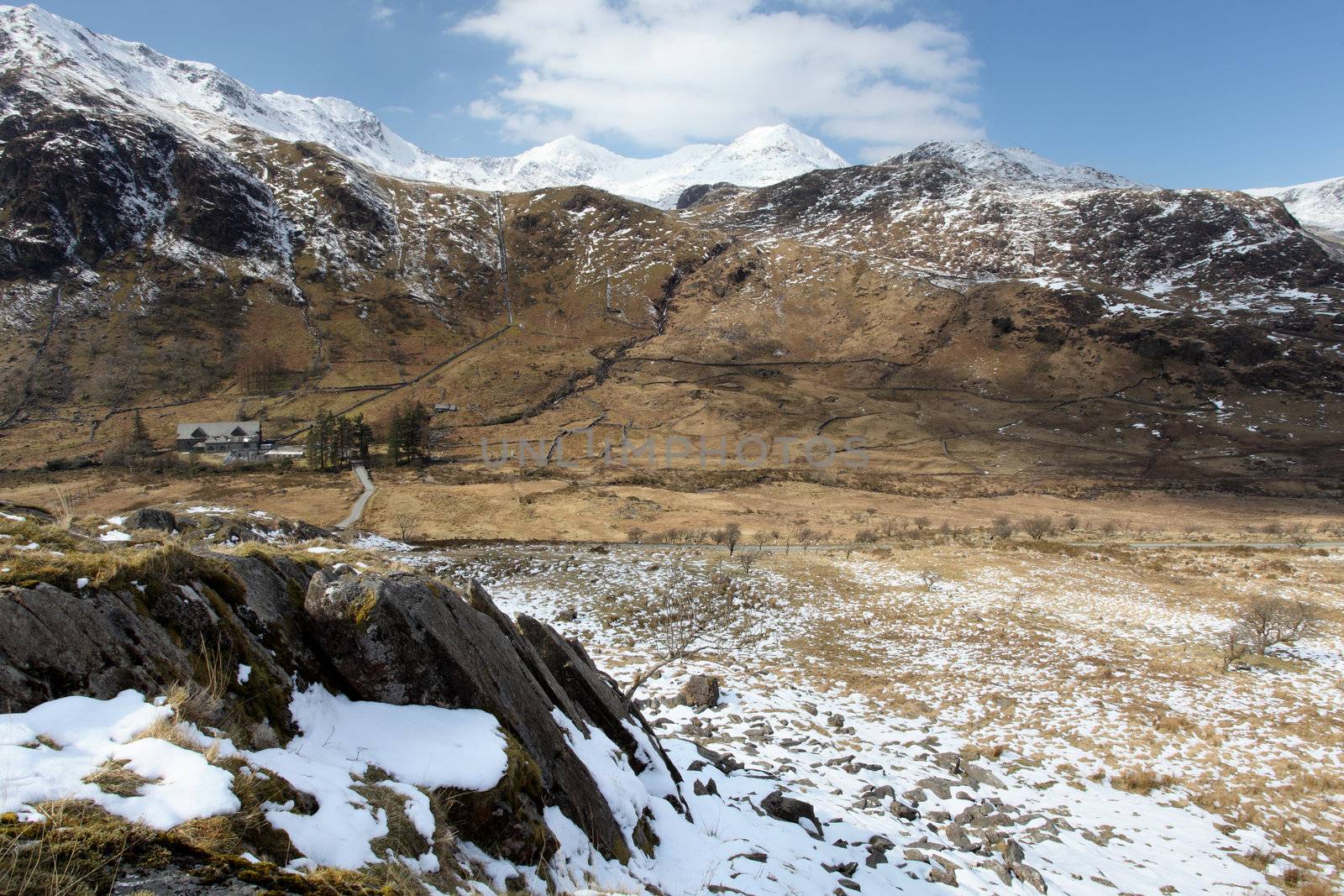 Mount Snowdon from the south face Snowdonia national park