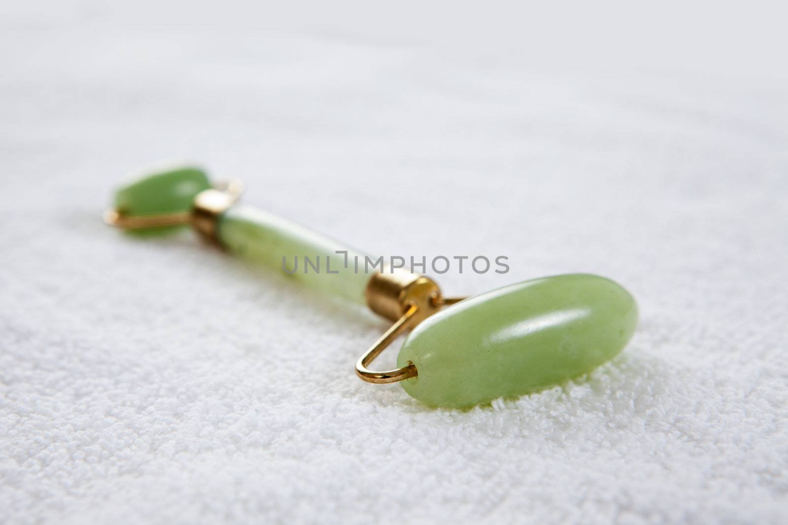 Jade Roller by leaf