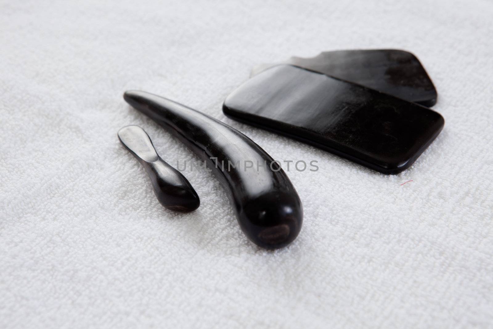 Selection of Gua Sha bone acupuncture tools