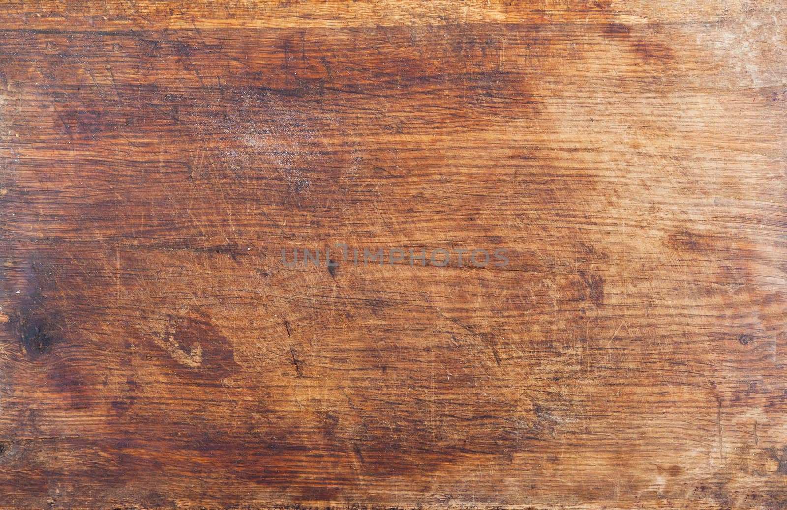 Surface of the old wooden planks oak kitchen board