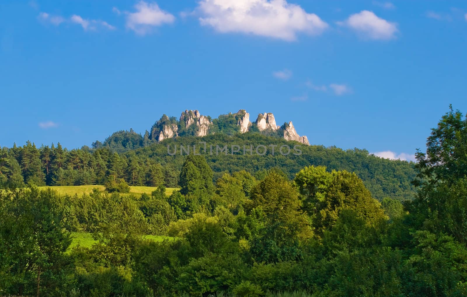 Beautiful view of the Sulov rock.