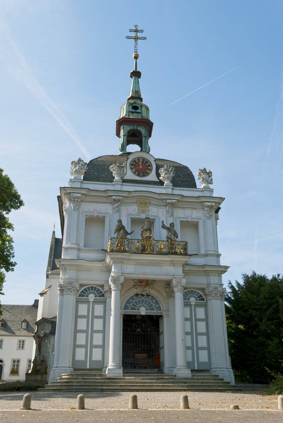 Kreuzberg church, blue sky background, Bonn, Germany