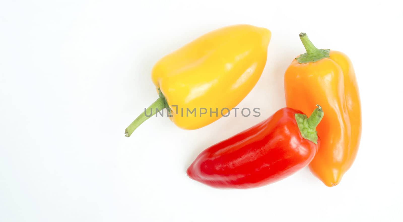 Mini Sweet Red Yellow Orange Sweet Peppers Hot Raw Food by ChrisBoswell