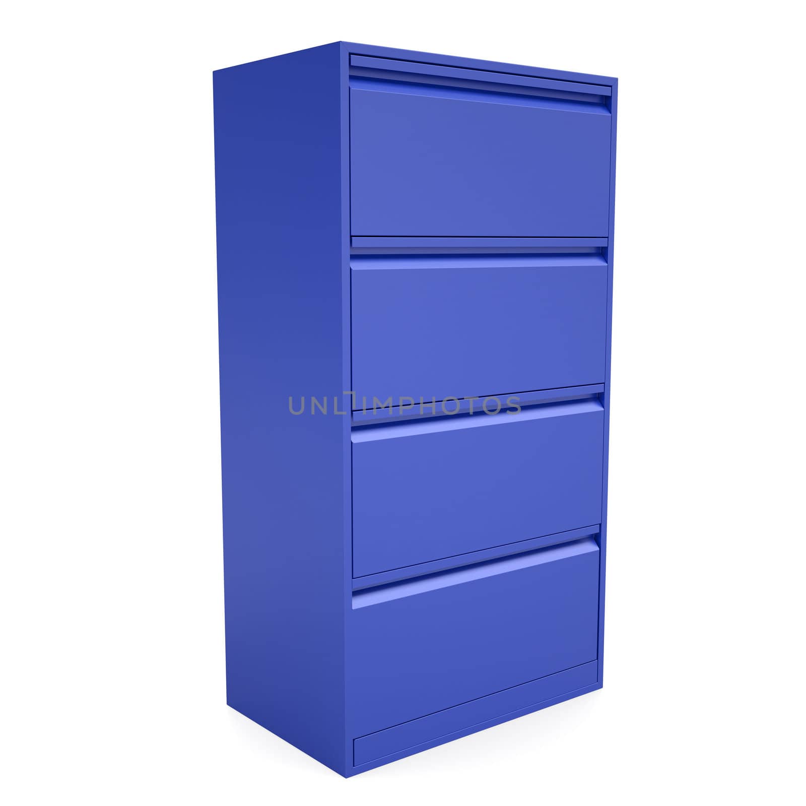 Blue metal cabinet by cherezoff