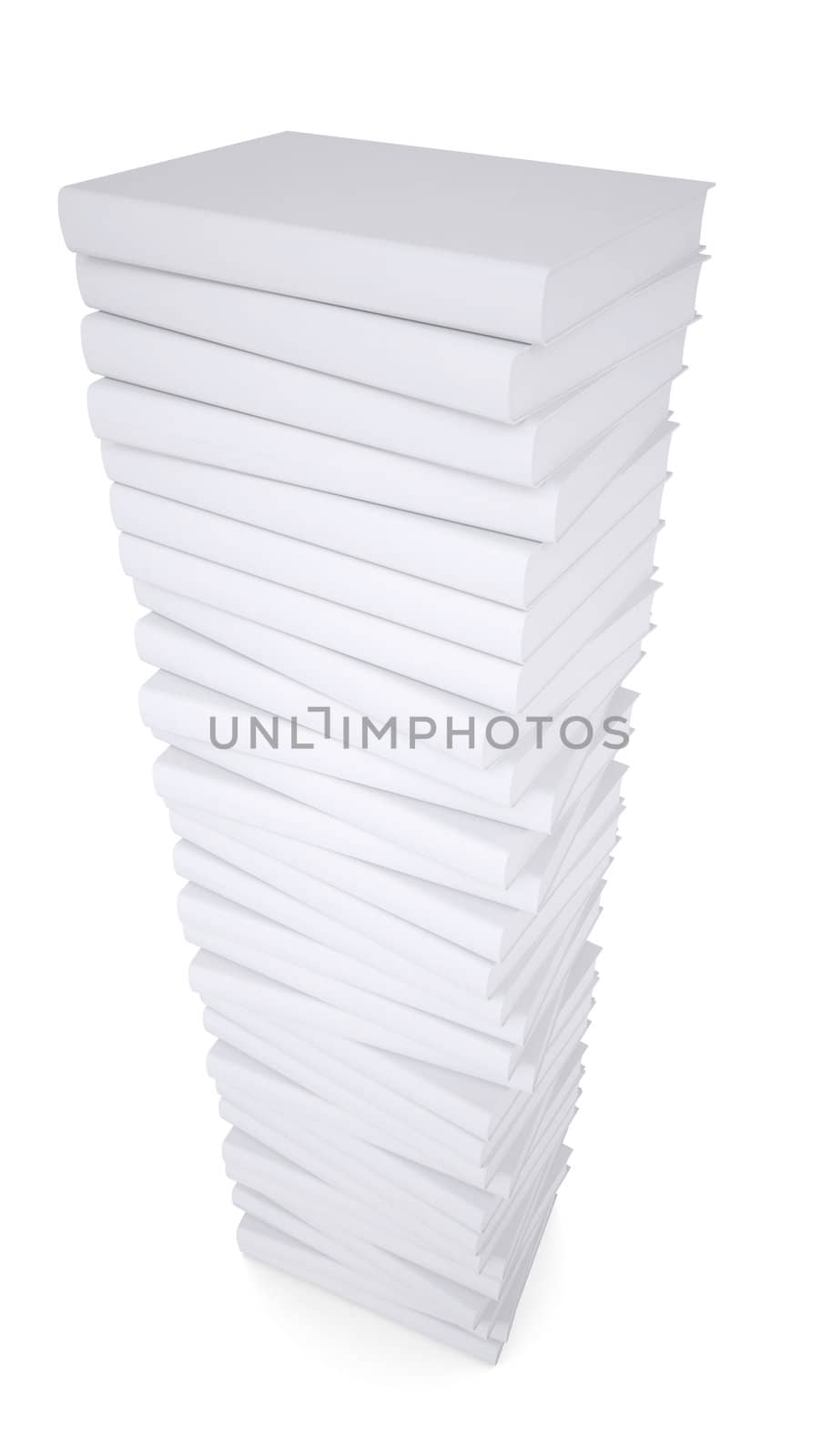 A stack of white papers by cherezoff