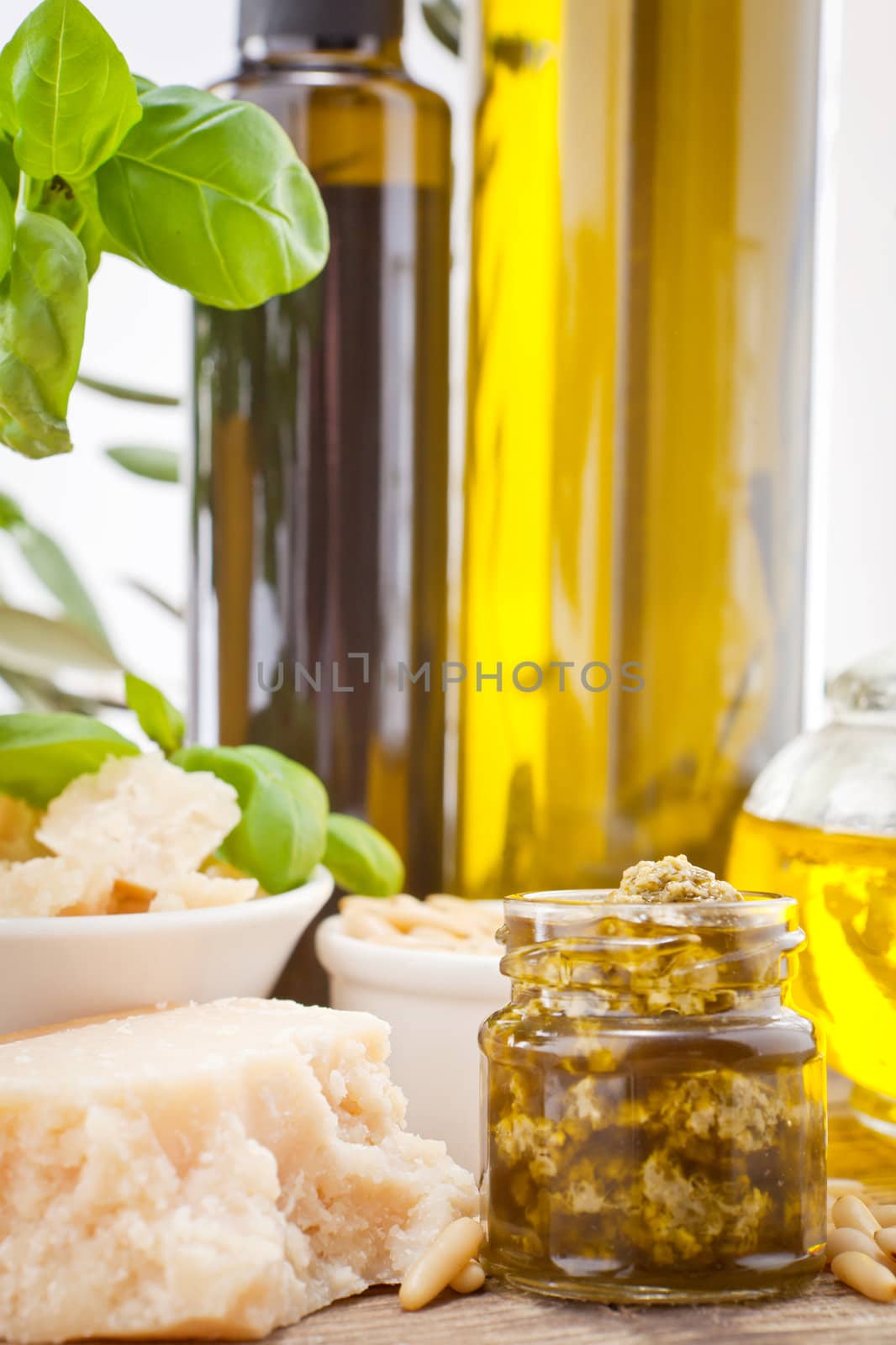 tatsty geen olives parmesan and olive oil ingredients vegetarian food