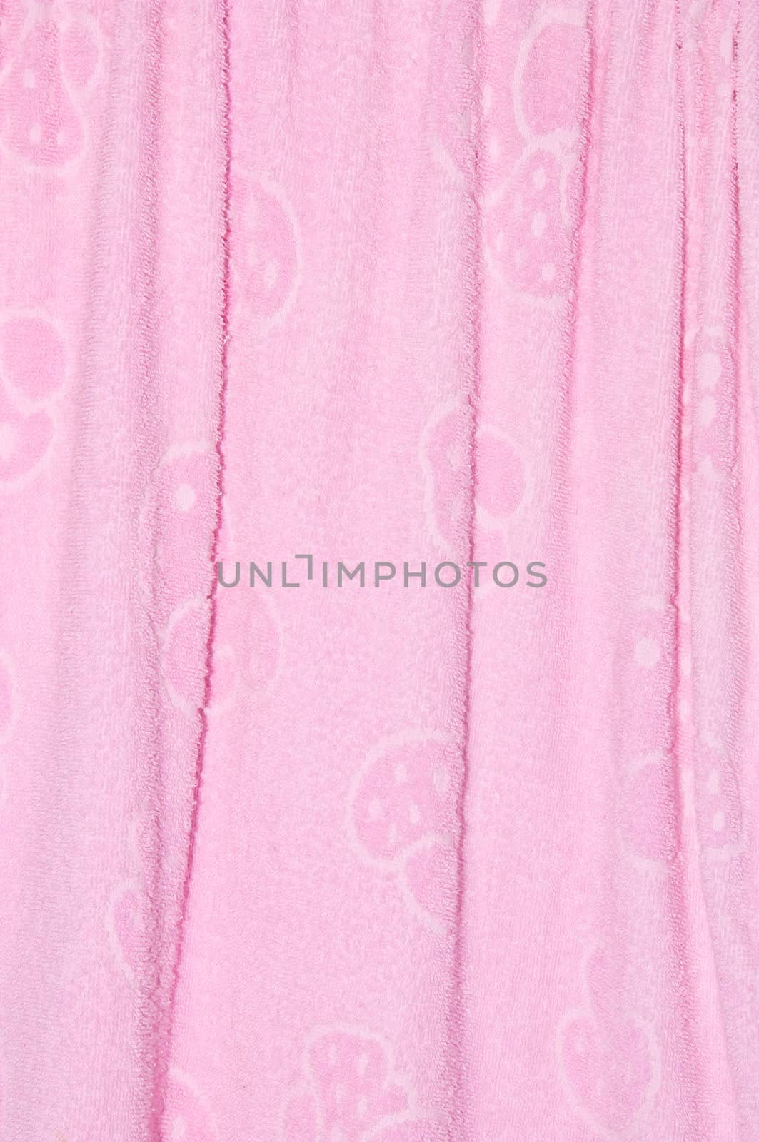 Pink curtains for decorative and background.