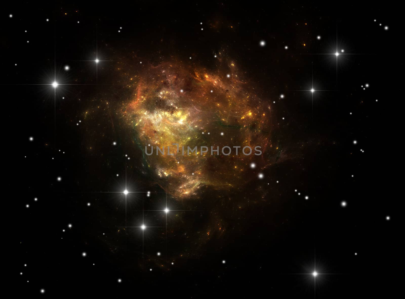 Colorful space star nebula