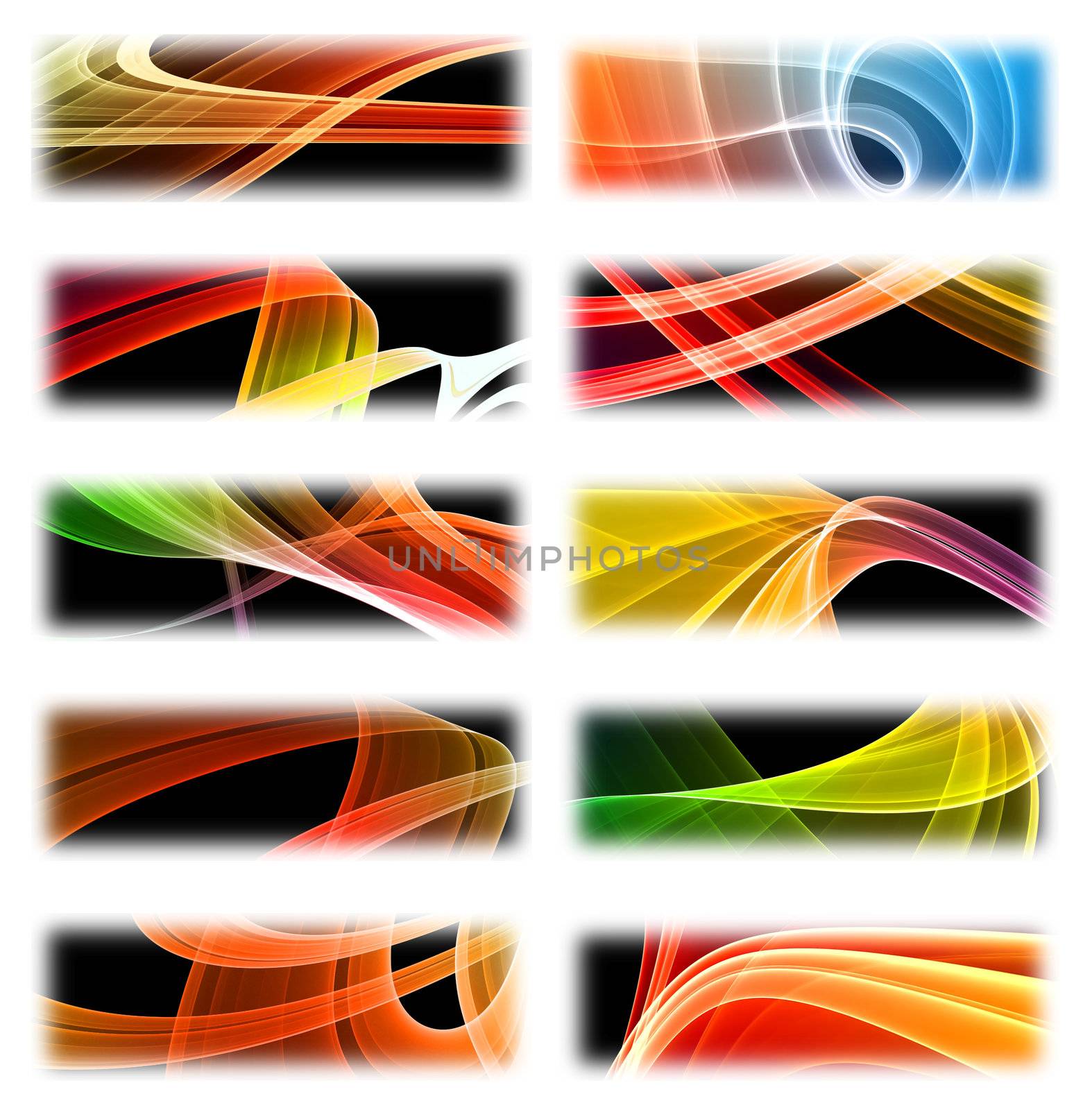 Modern abstract banner set by Jupe