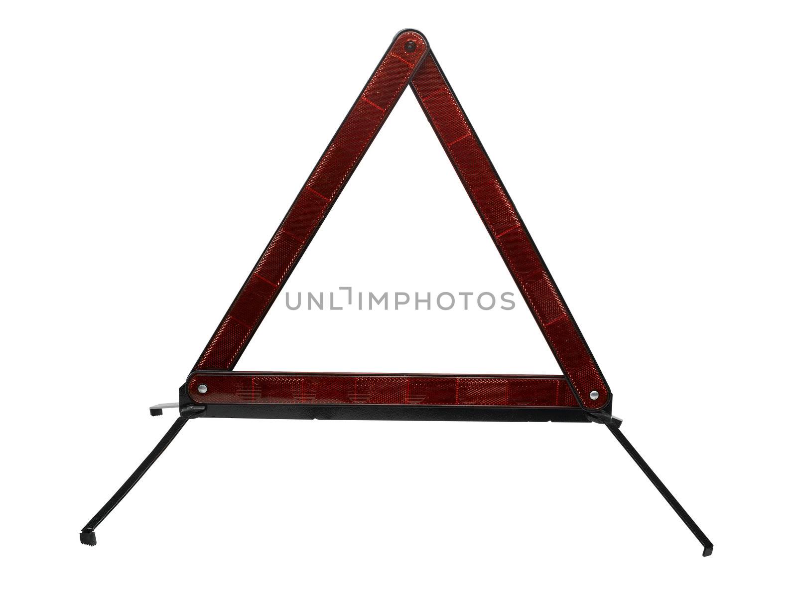 Highway Safety Triangle on white background