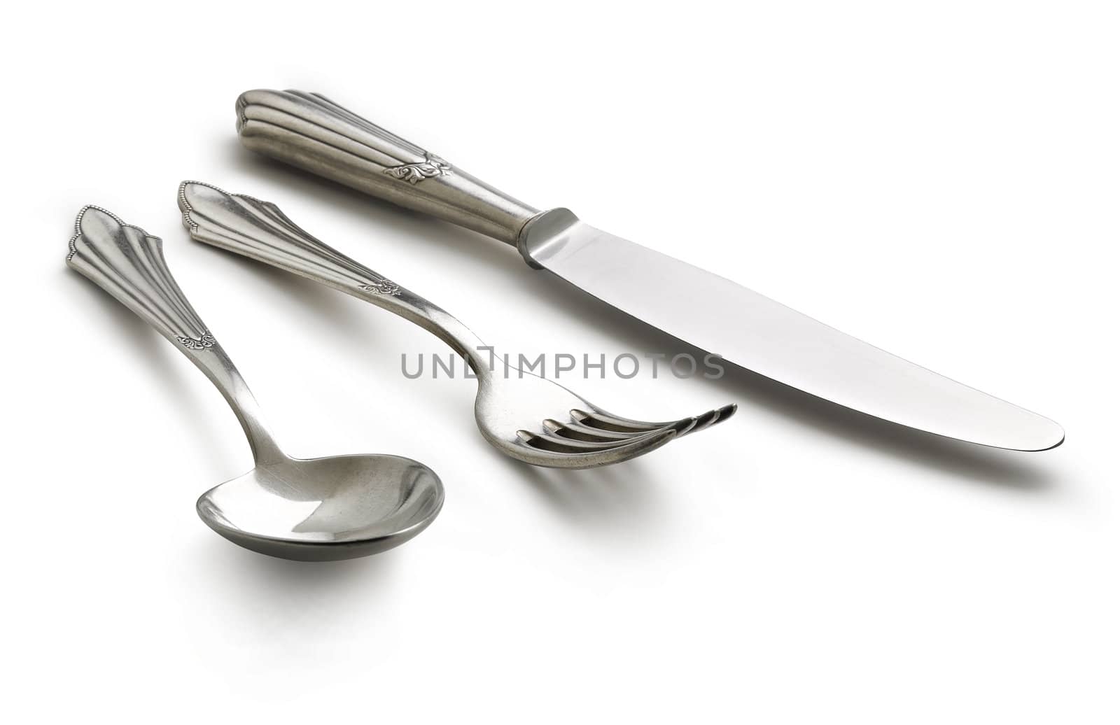Old Silverware Set (Clipping Path) by pbombaert