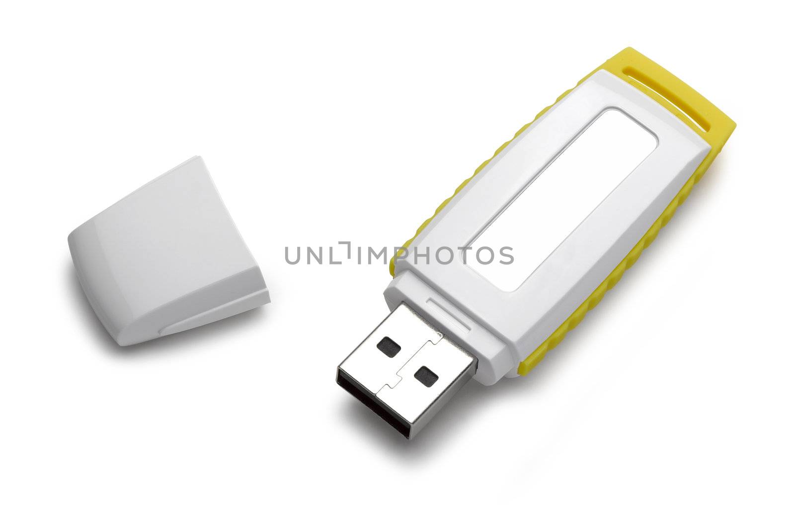 Usb flash memory isolated on the white background with Clipping Path. High Quality XXXL