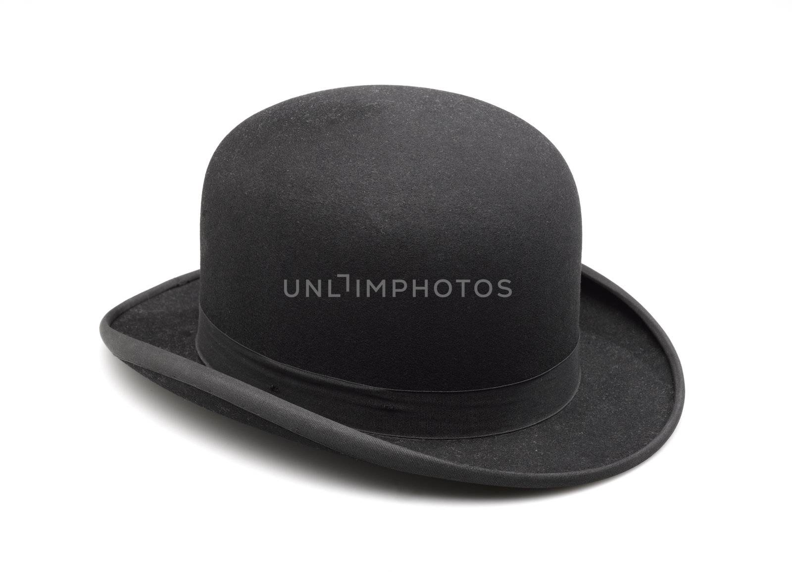 A stylish black bowler hat by pbombaert