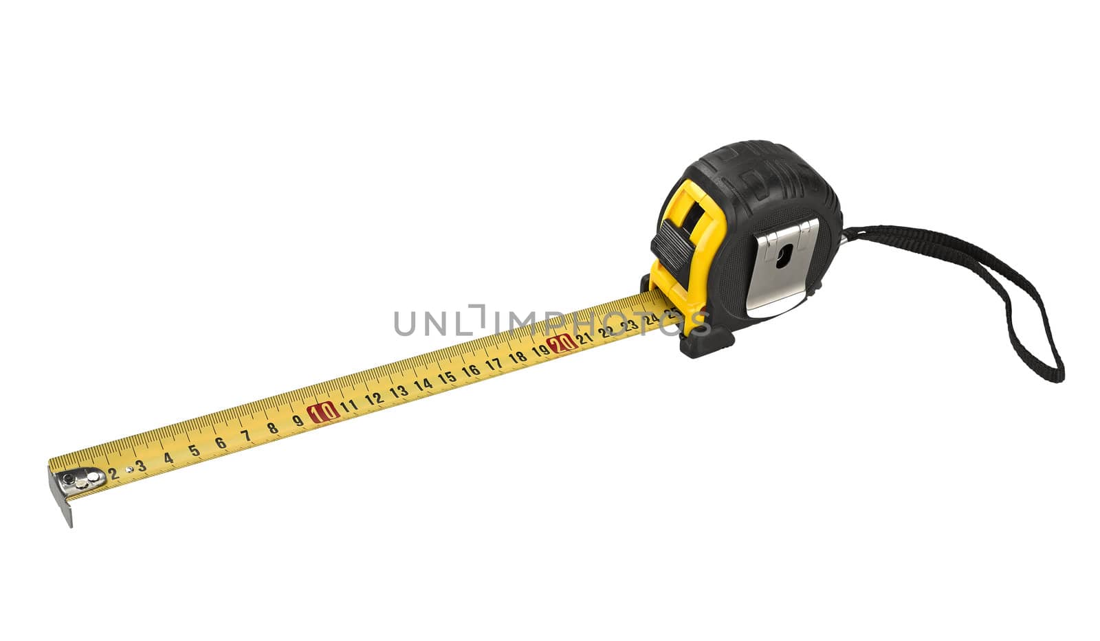 Professional tape measure isolated on white background by pbombaert