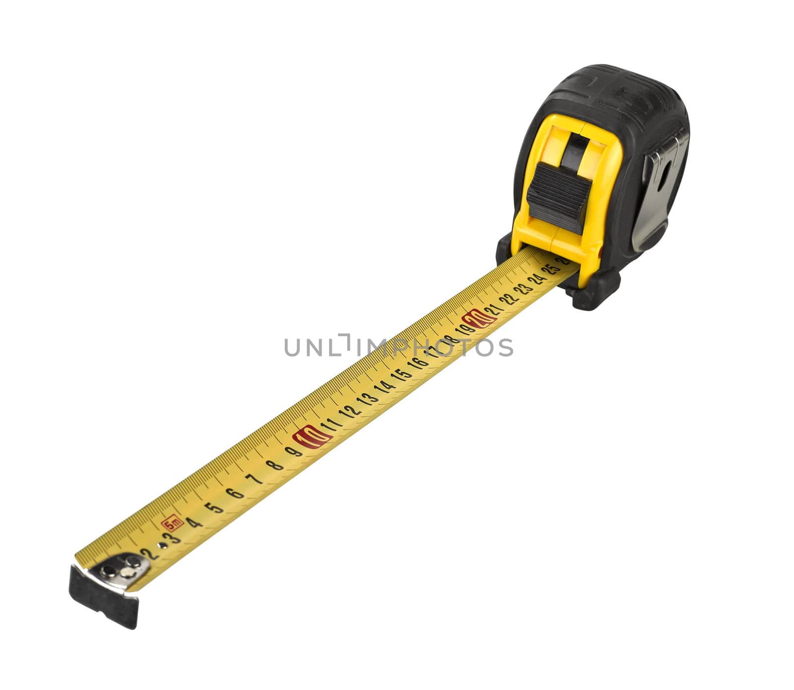 Professional tape measure isolated on white background by pbombaert