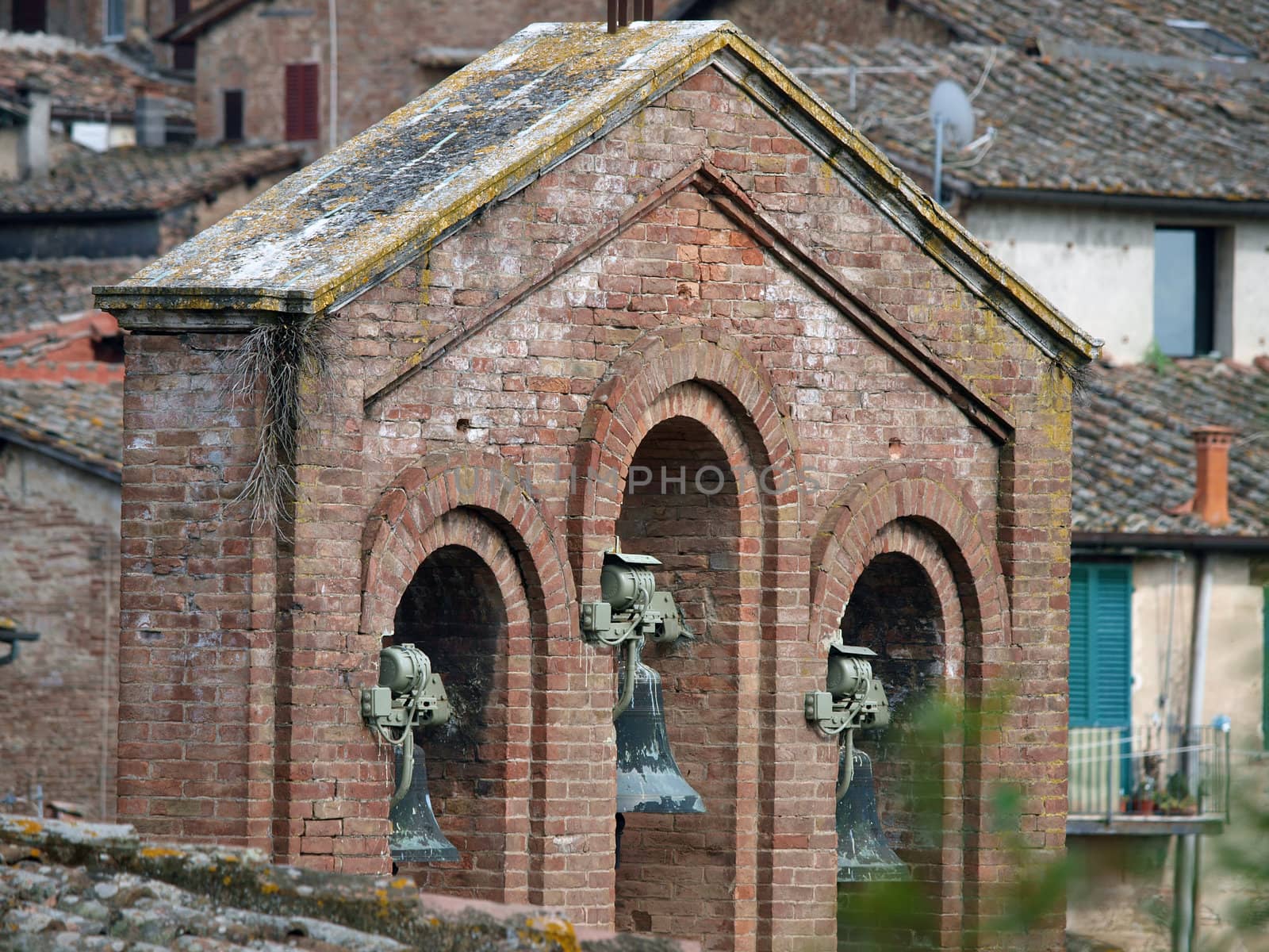 Siena - the old bell tower near the church of San Domenico