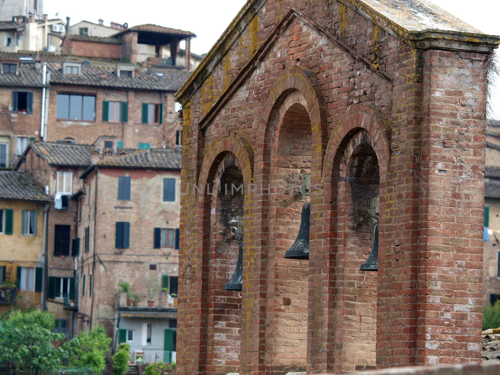 Siena - the old bell tower near the church of San Domenico