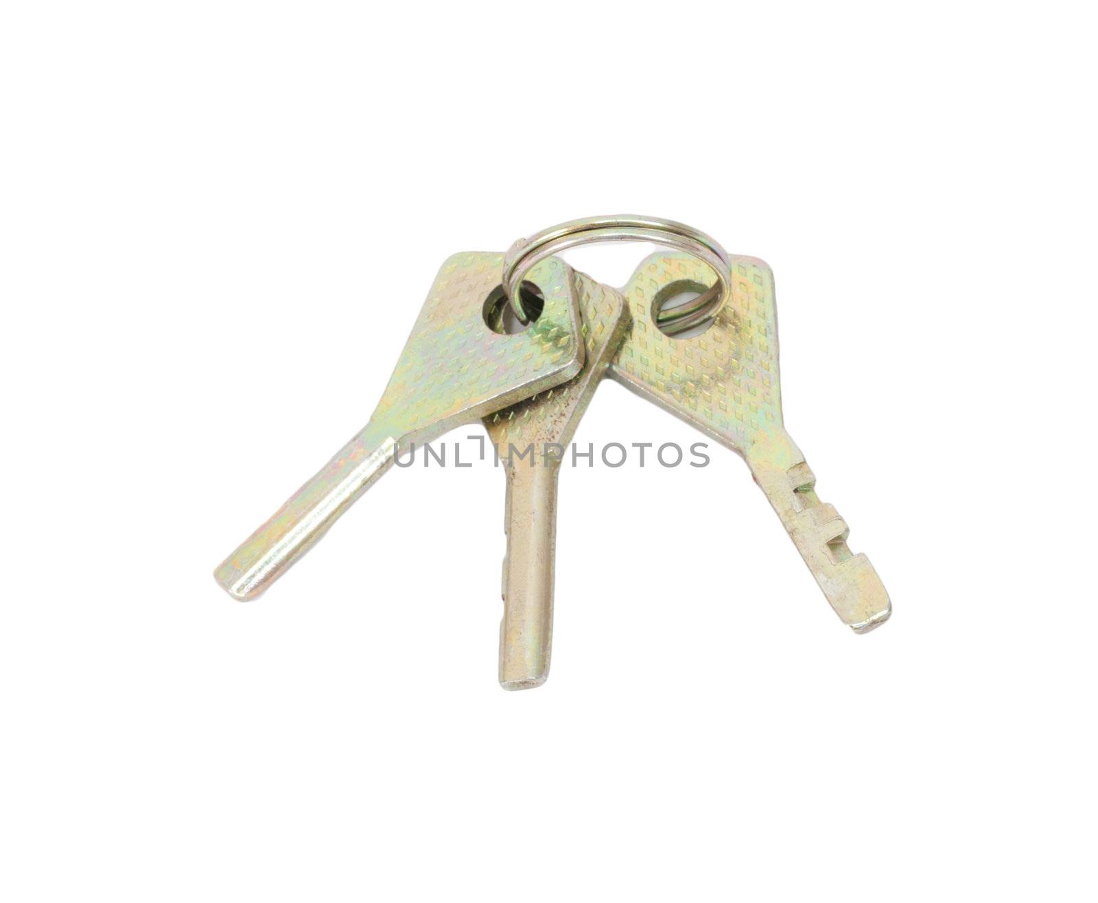 keys on a white background 