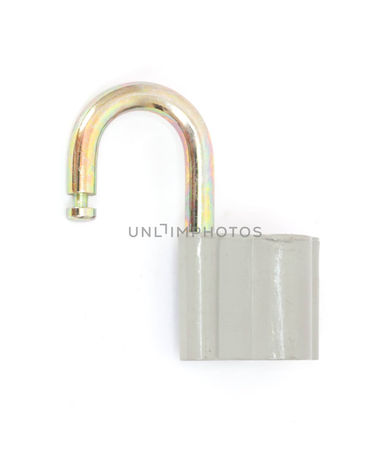 Padlock isolated on white background