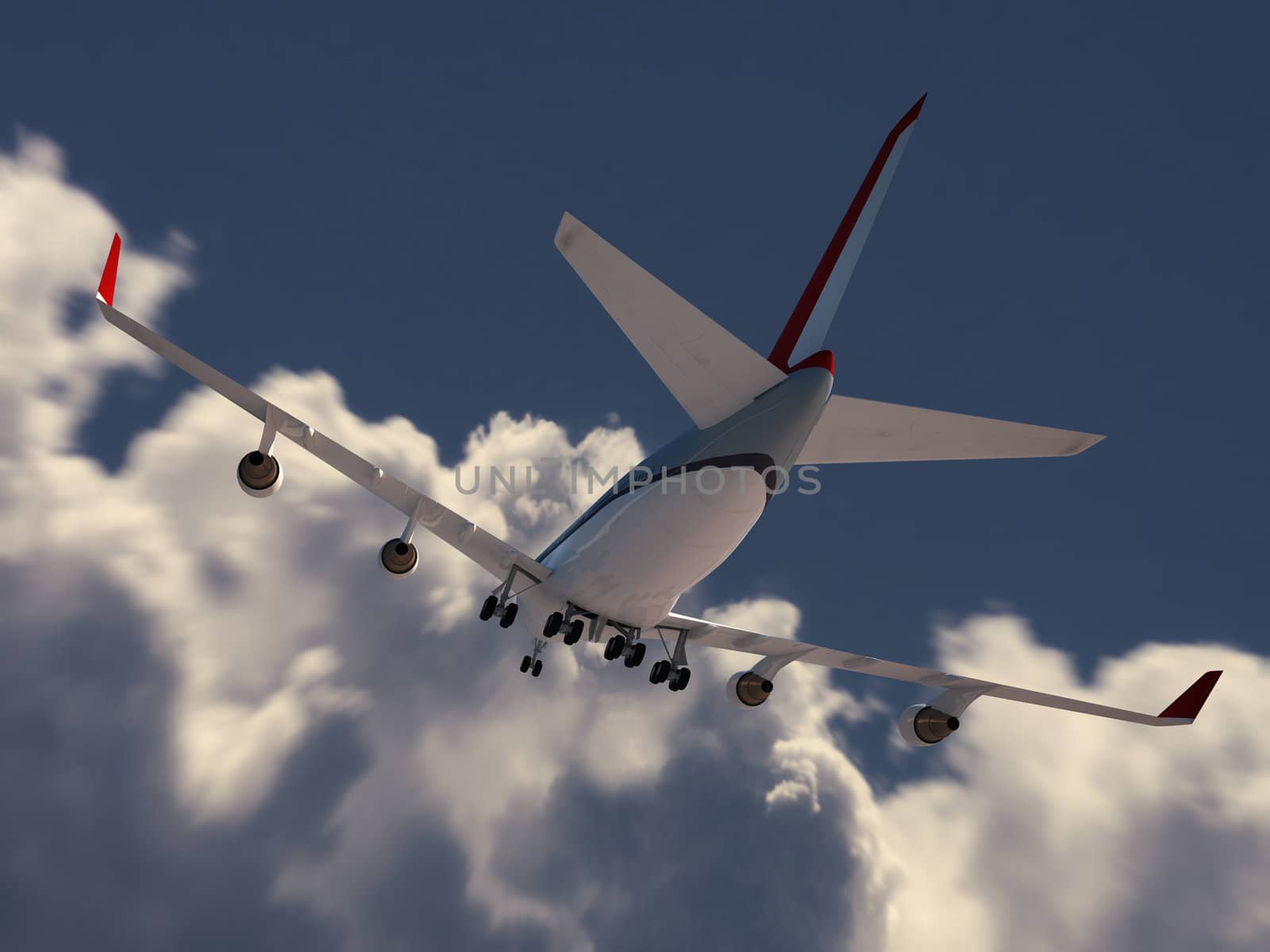Airplane taking off by EnricoAgostoni