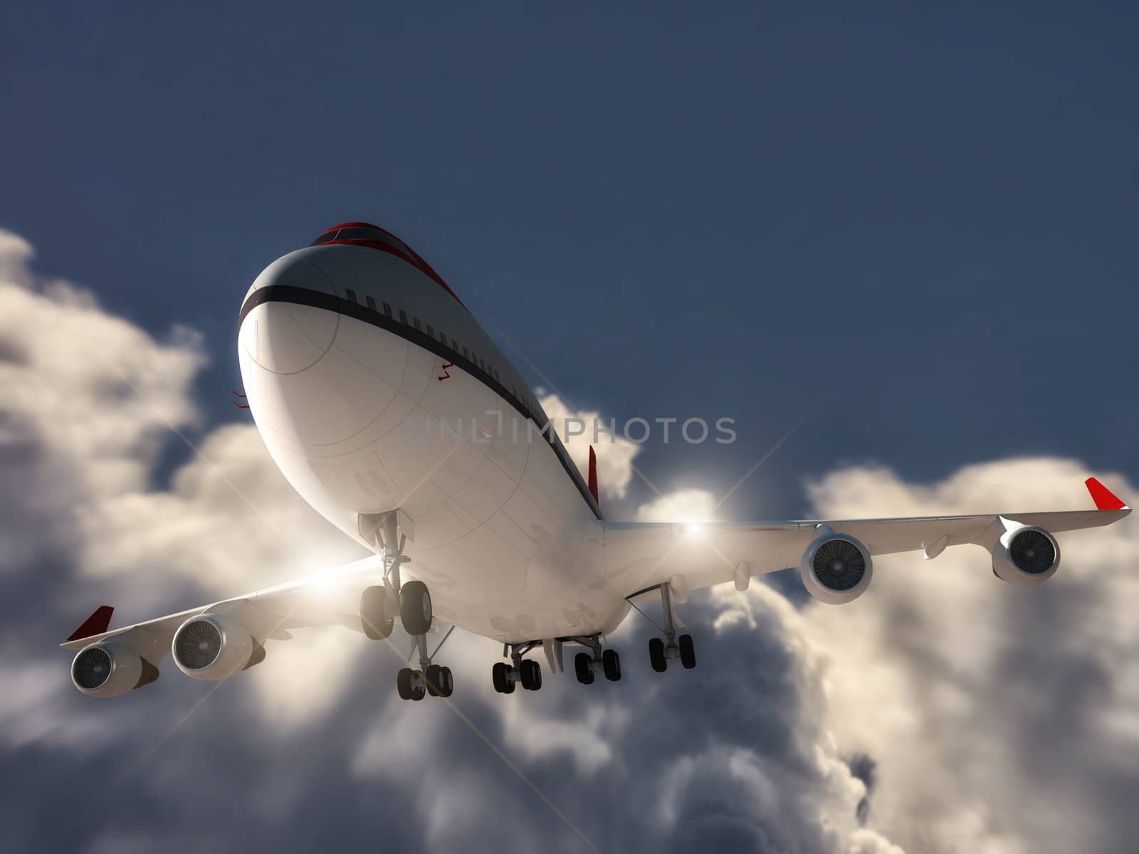 Airplane taking off by EnricoAgostoni