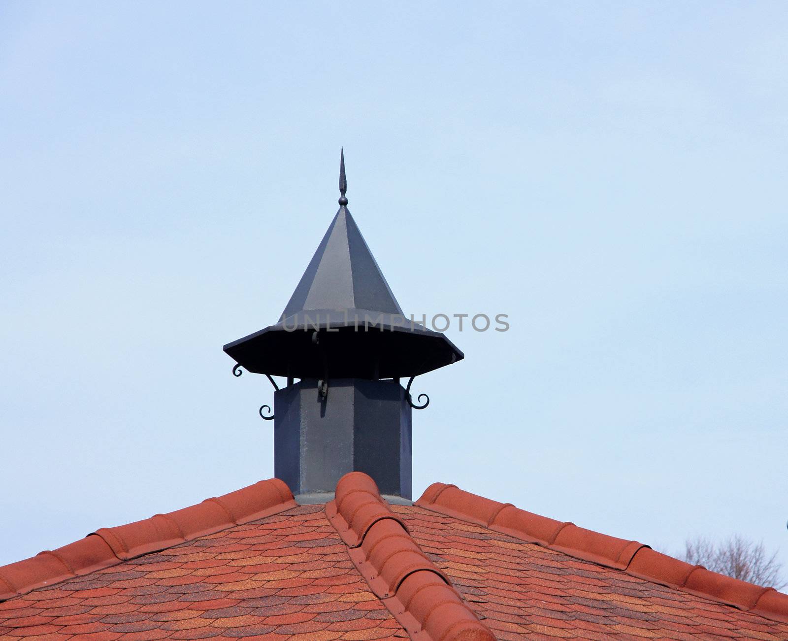 Chimney on a background of the sky