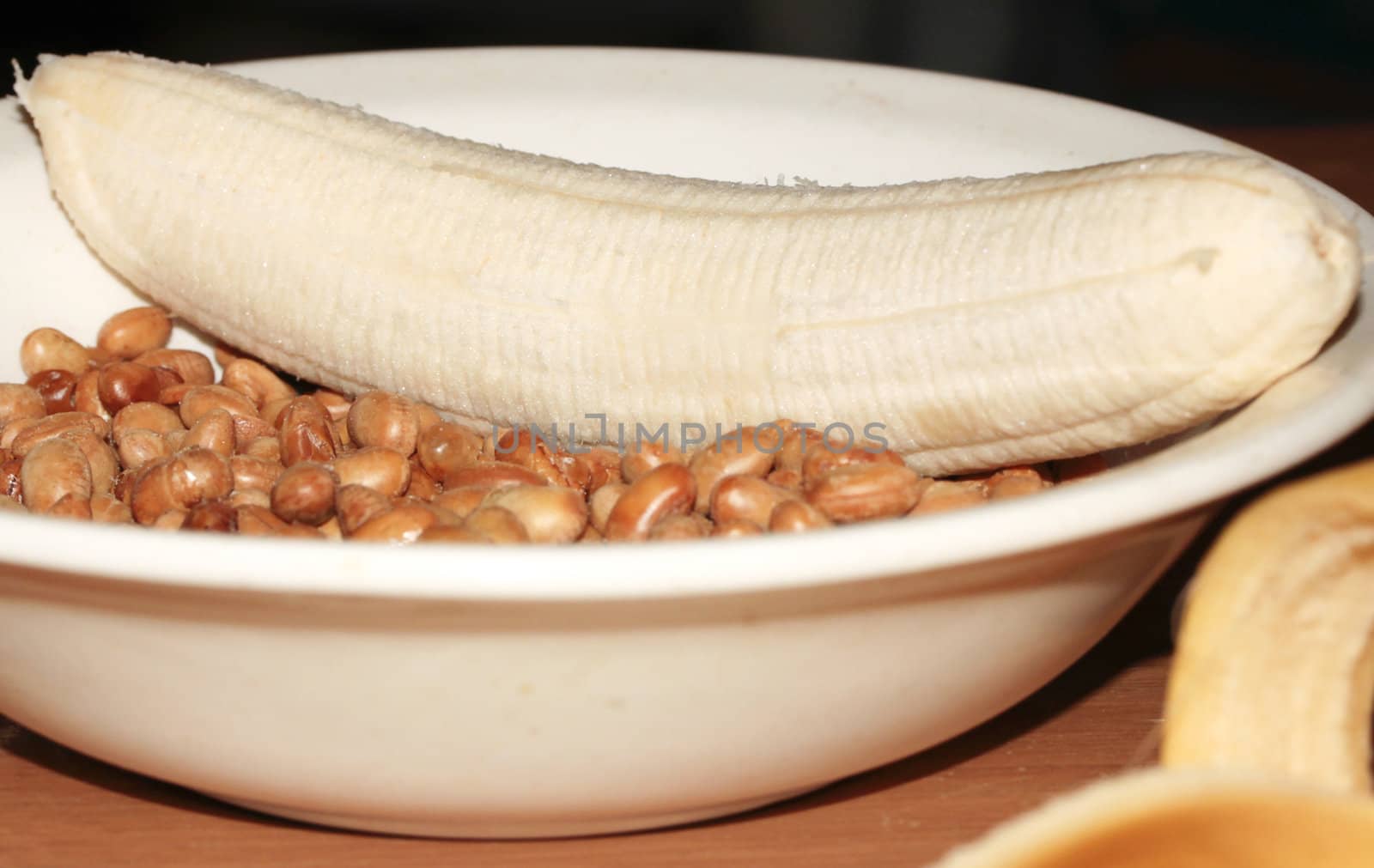 Peeled Banana and Soybeans by tornado98