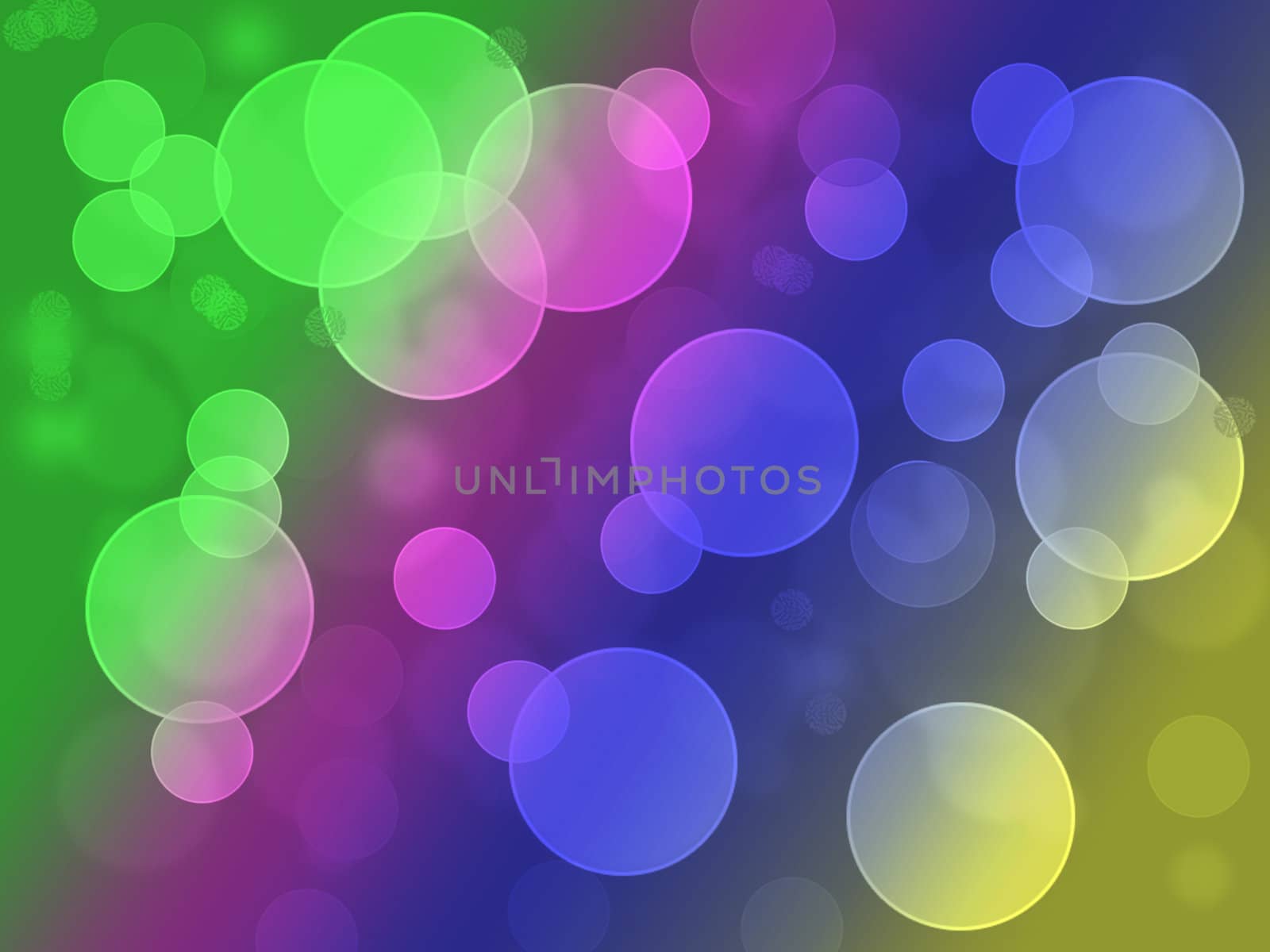 Abstract background of colourful Christmas bokeh lights