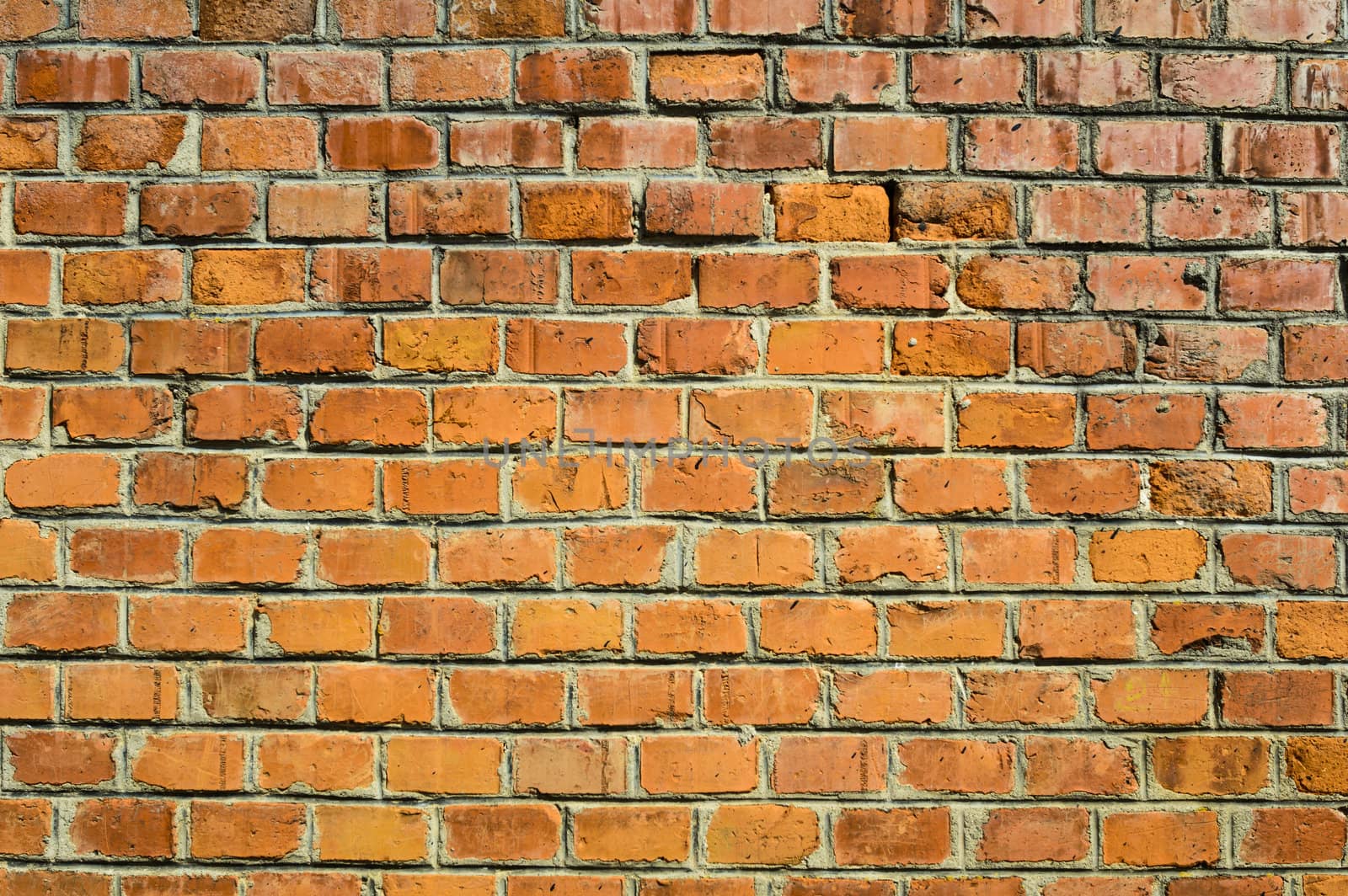 Orange brick  wall for backgrounds