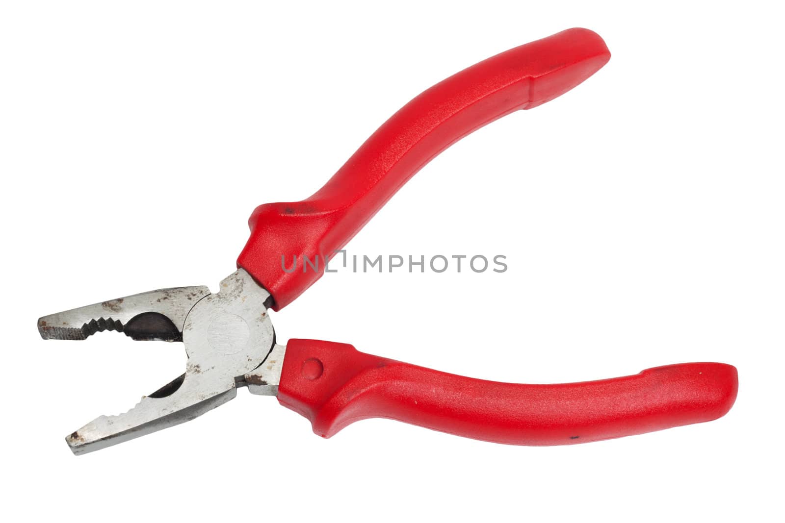 Red Pliers on white  by schankz