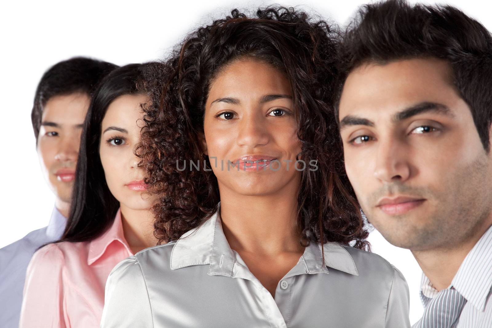 Multiethnic Group of Businesspeople by leaf