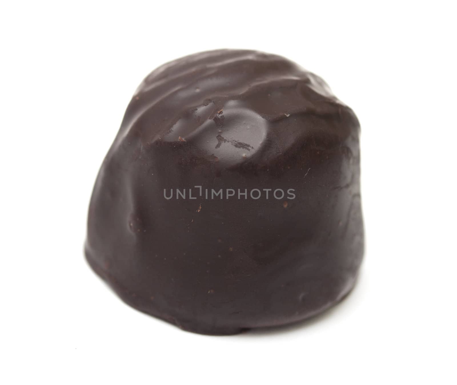 chocolate candy on a white background