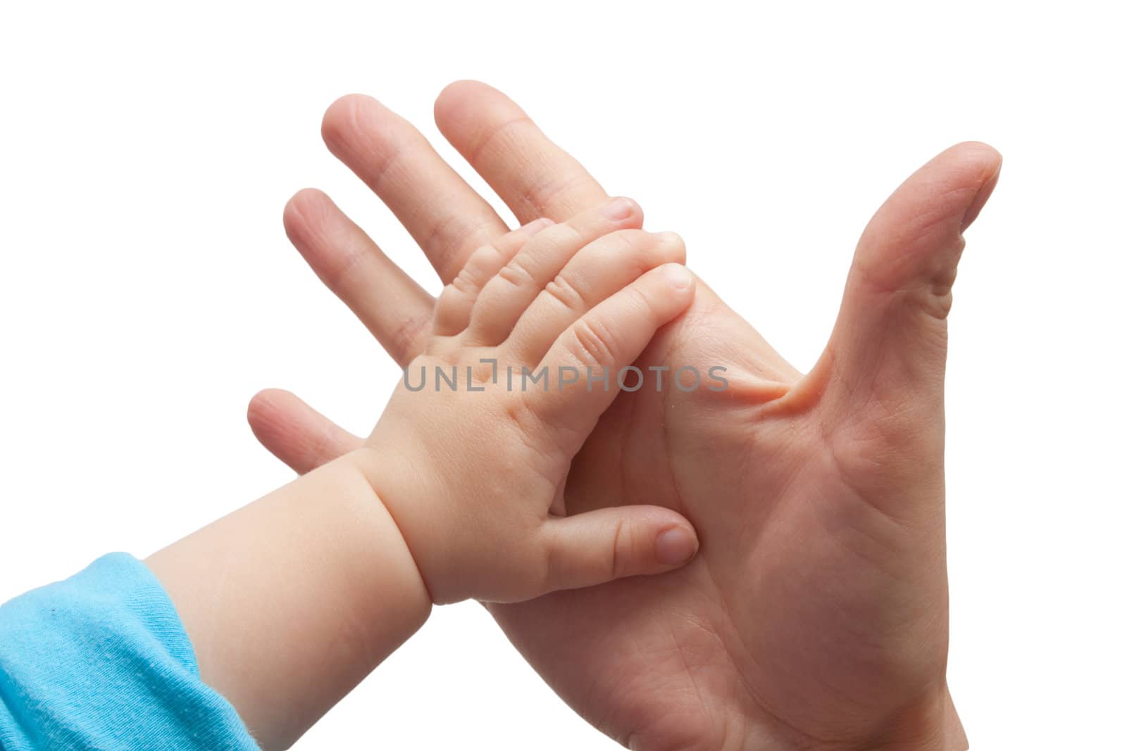 Father's and baby's hands  by schankz