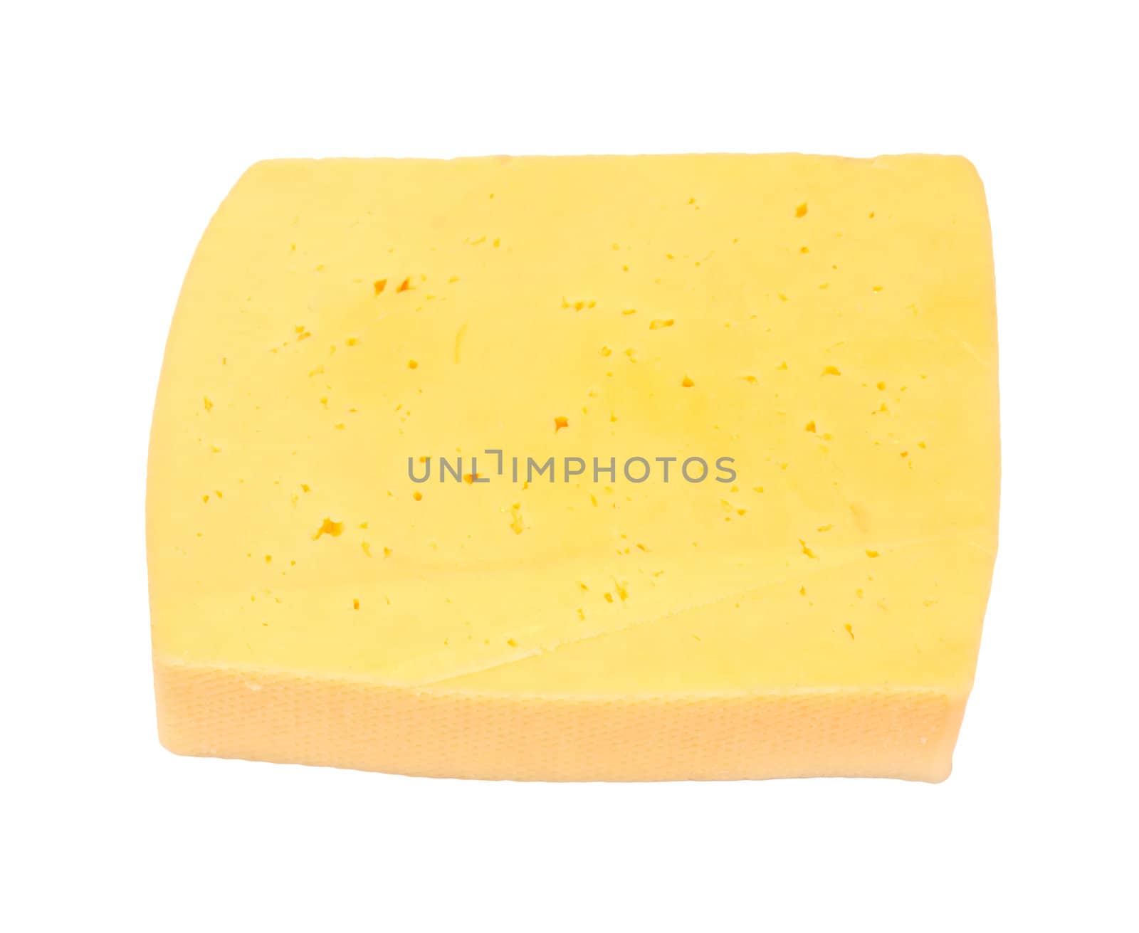 piece of cheese isolated on a white background 