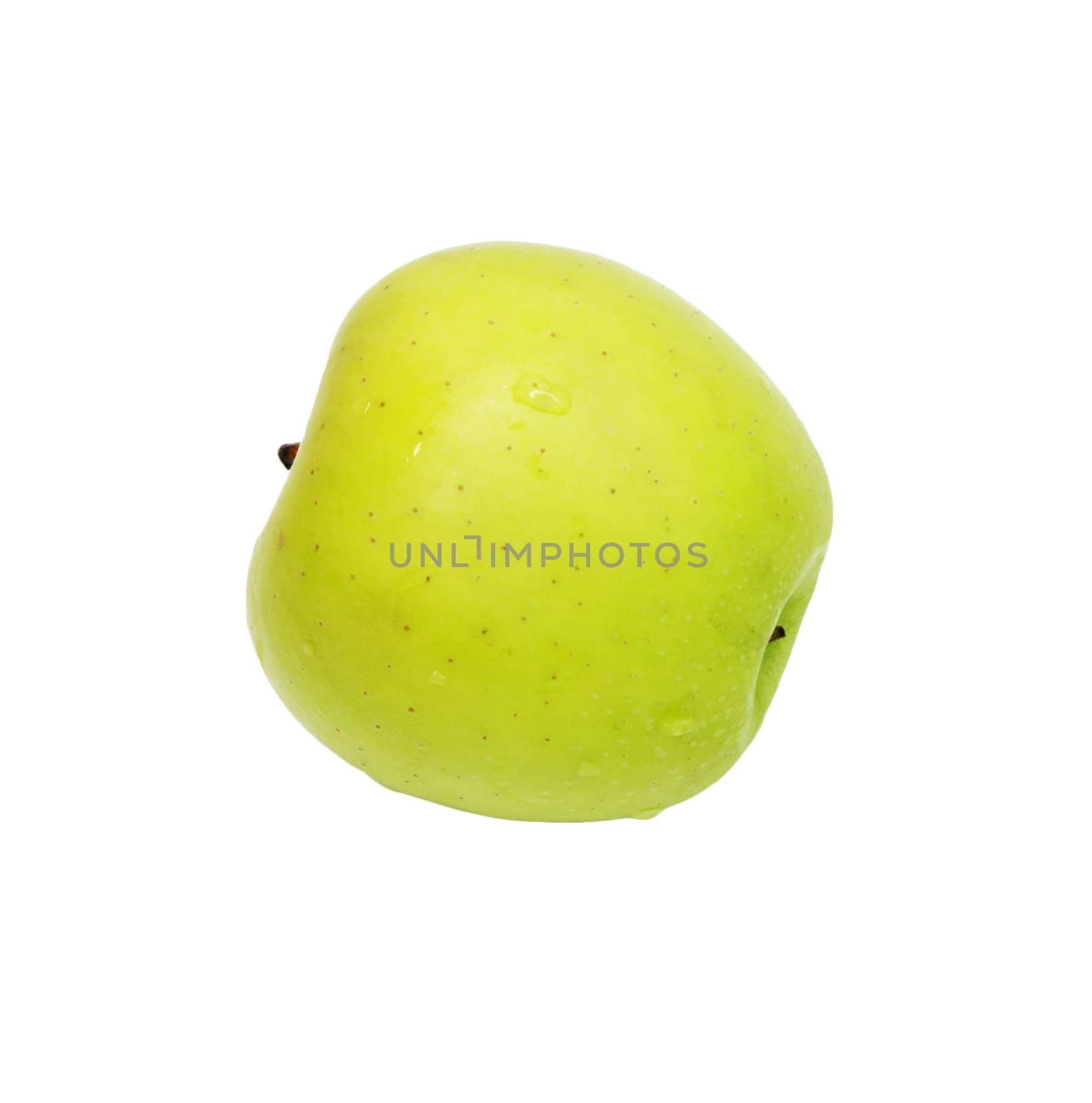 green apple isolated on white 