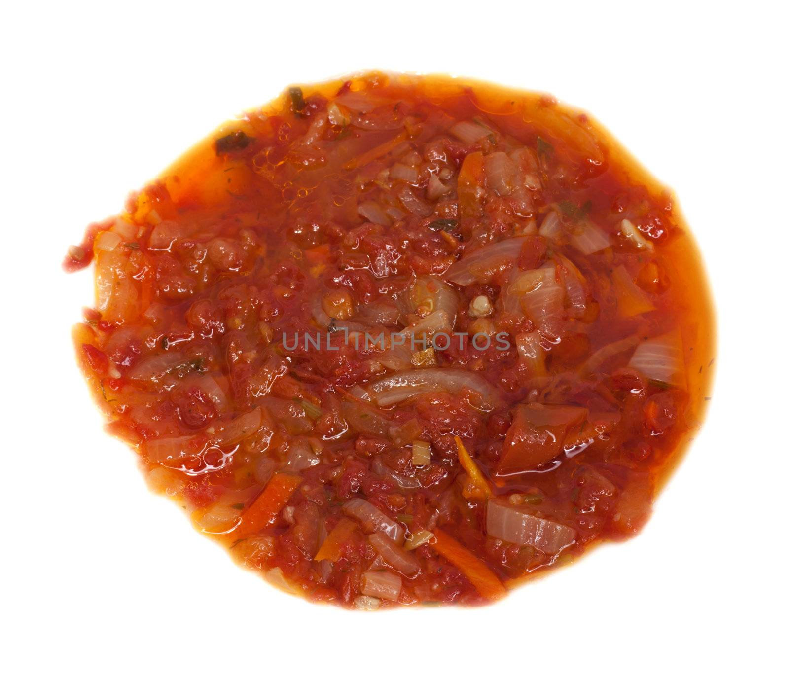 Soup vegetable on a white background