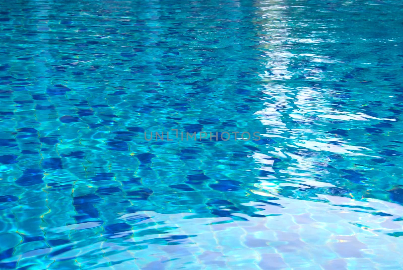 Pool water with bright reflections. by opasstudio