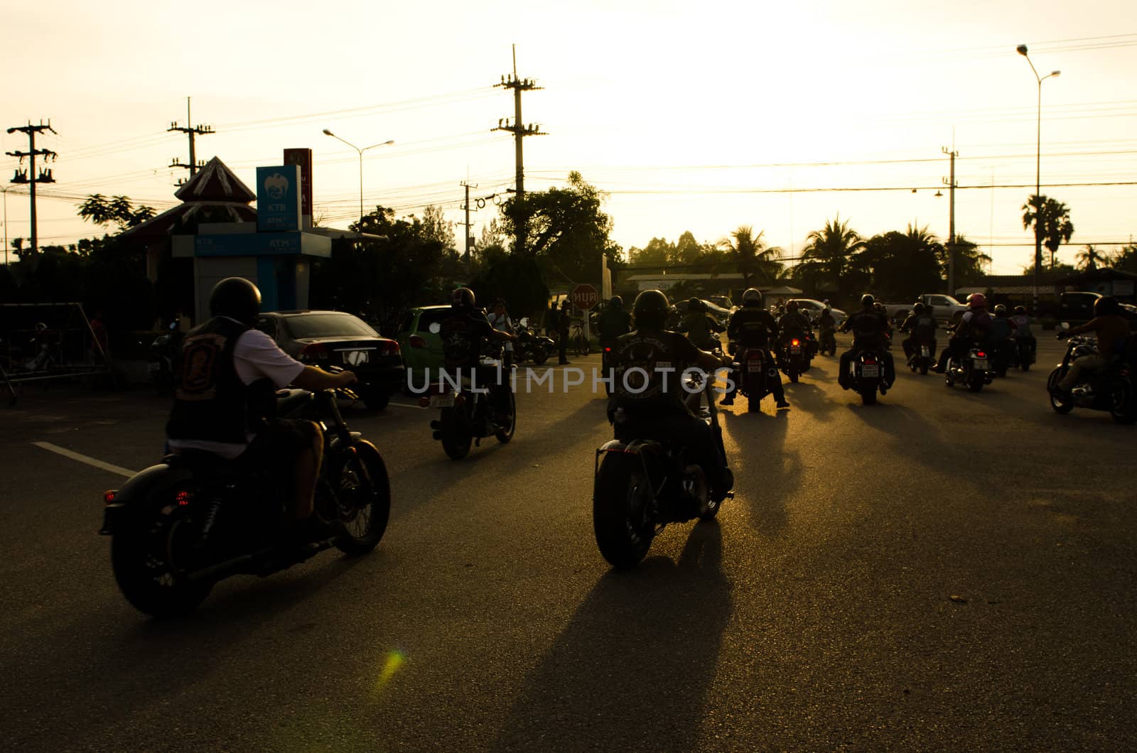 HUA HIN, THAILAND - December 1st: Participants in 8th Hua Hin Bike Week on December 1st, 2012 in Hua Hin, Thailand . Bikers from all over Thailand came to Hua Hin. 