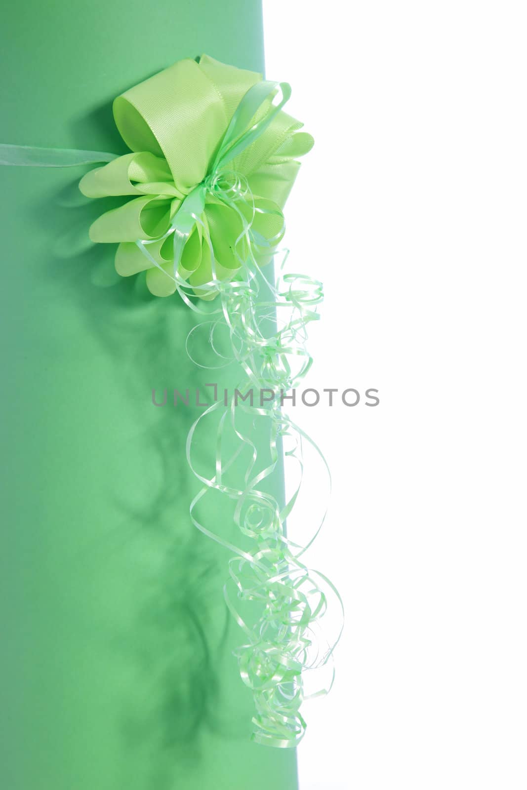 Decorative green ribbon and bow by Farina6000