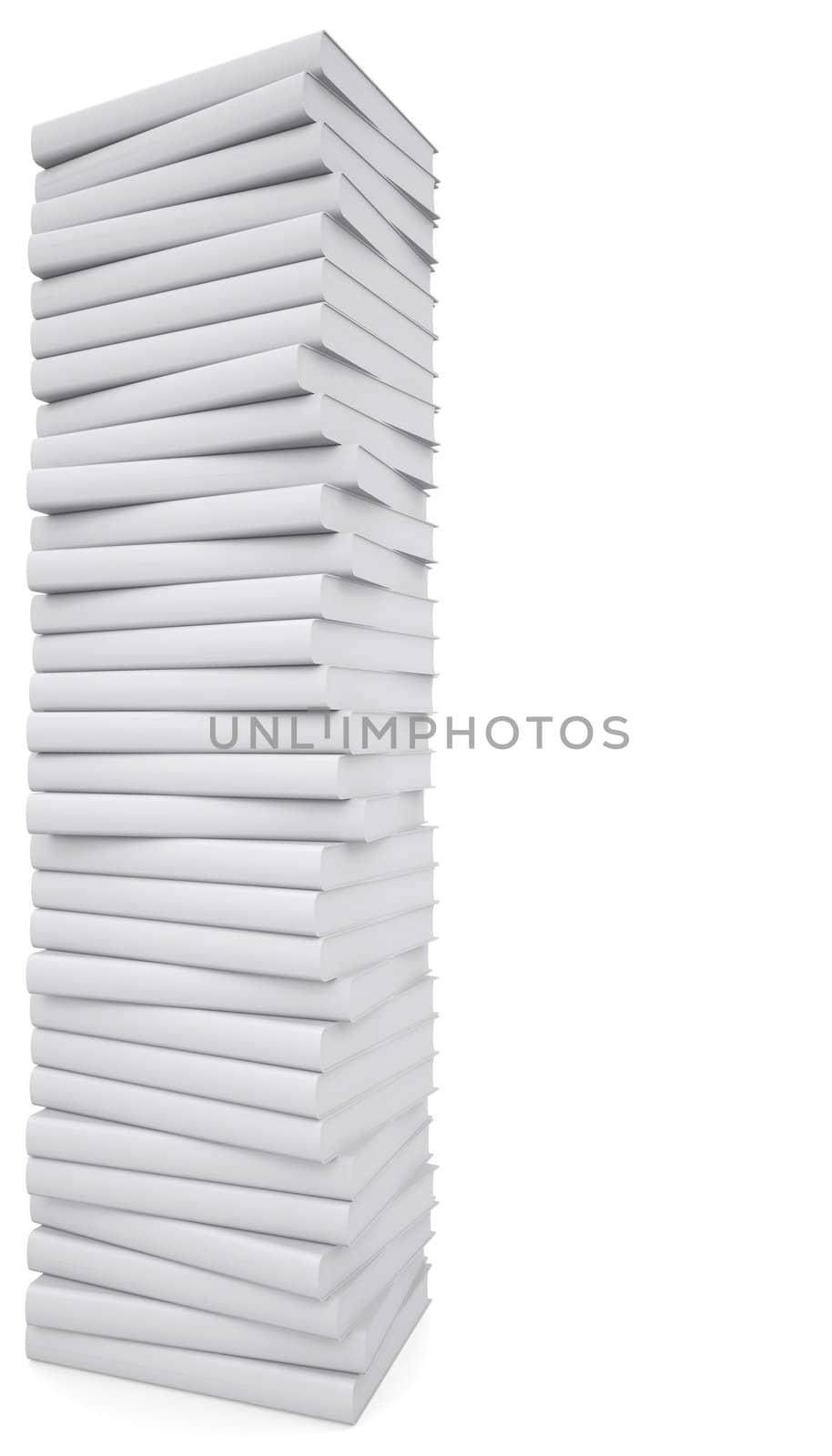 A stack of white papers by cherezoff